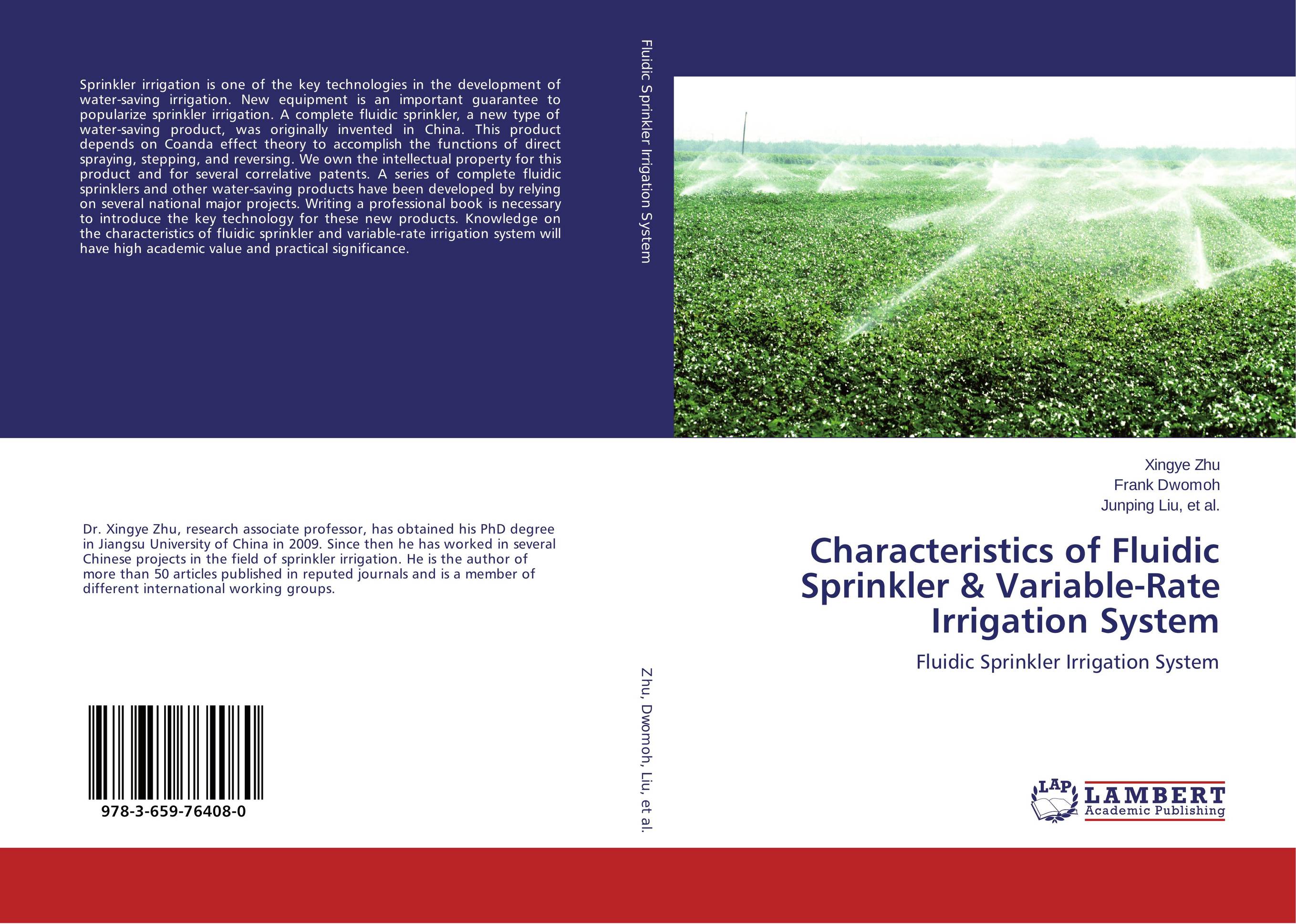 Characteristics of Fluidic Sprinkler &amp;amp; Variable-Rate Irrigation System. Fluidic Sprinkler Irrigation System.