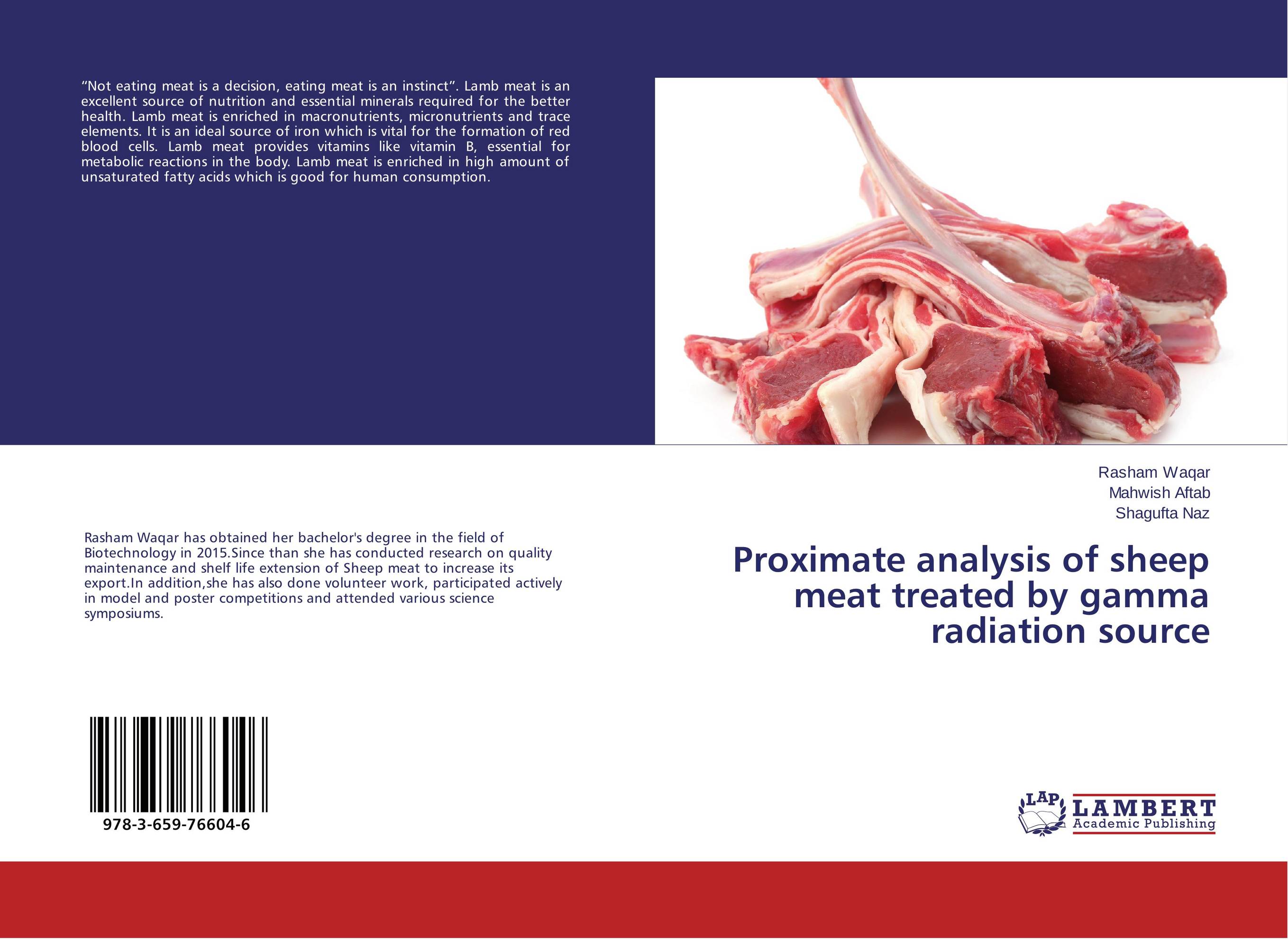 Proximate analysis of sheep meat treated by gamma radiation source..