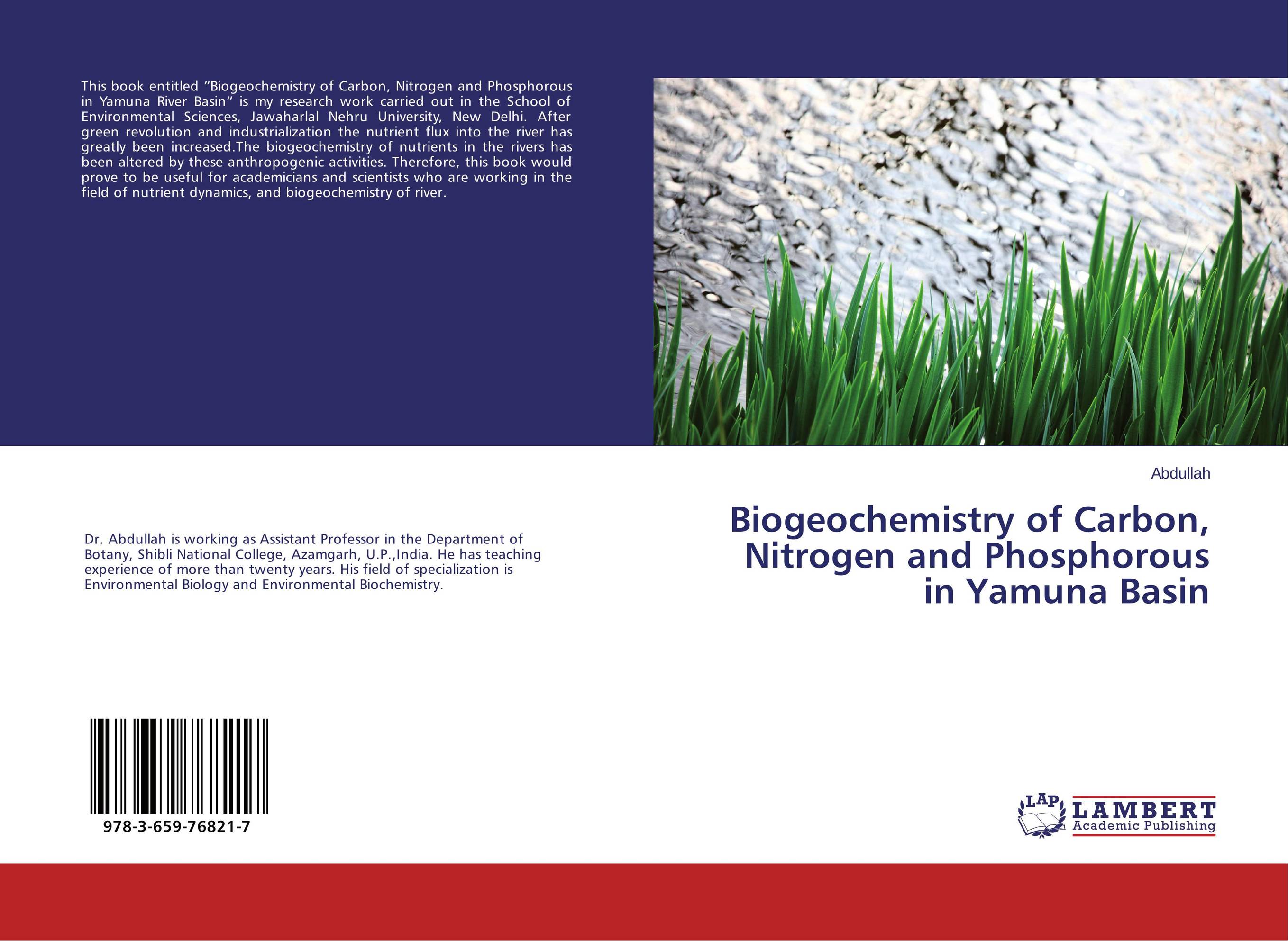 Biogeochemistry of Carbon, Nitrogen and Phosphorous in Yamuna Basin..