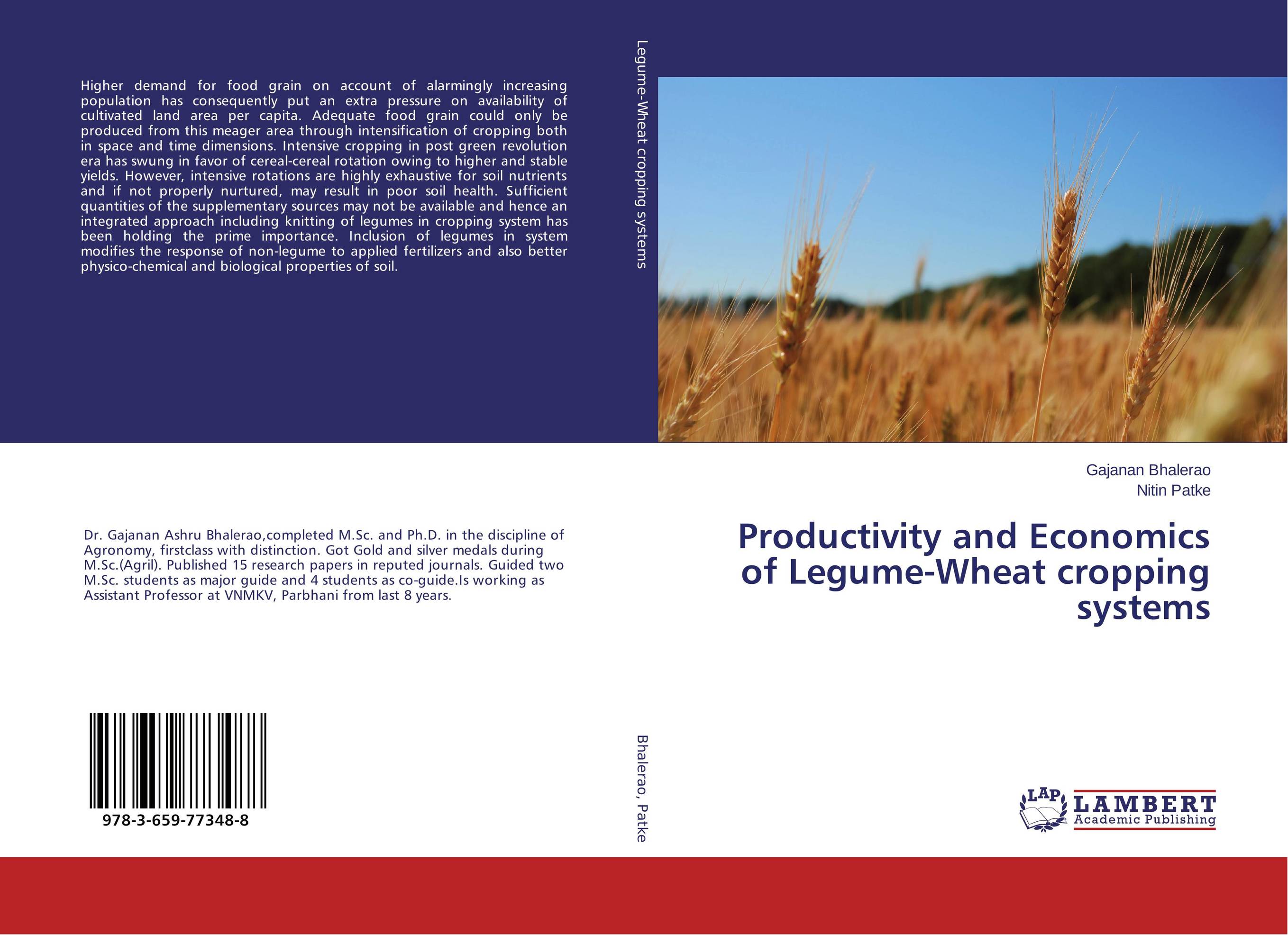 Productivity and Economics of Legume-Wheat cropping systems..