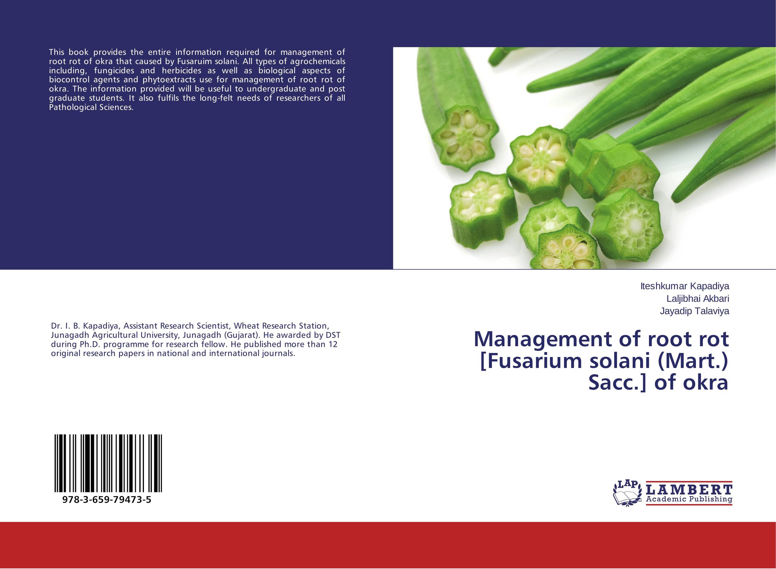 Management of root rot [Fusarium solani (Mart.) Sacc.] of okra..