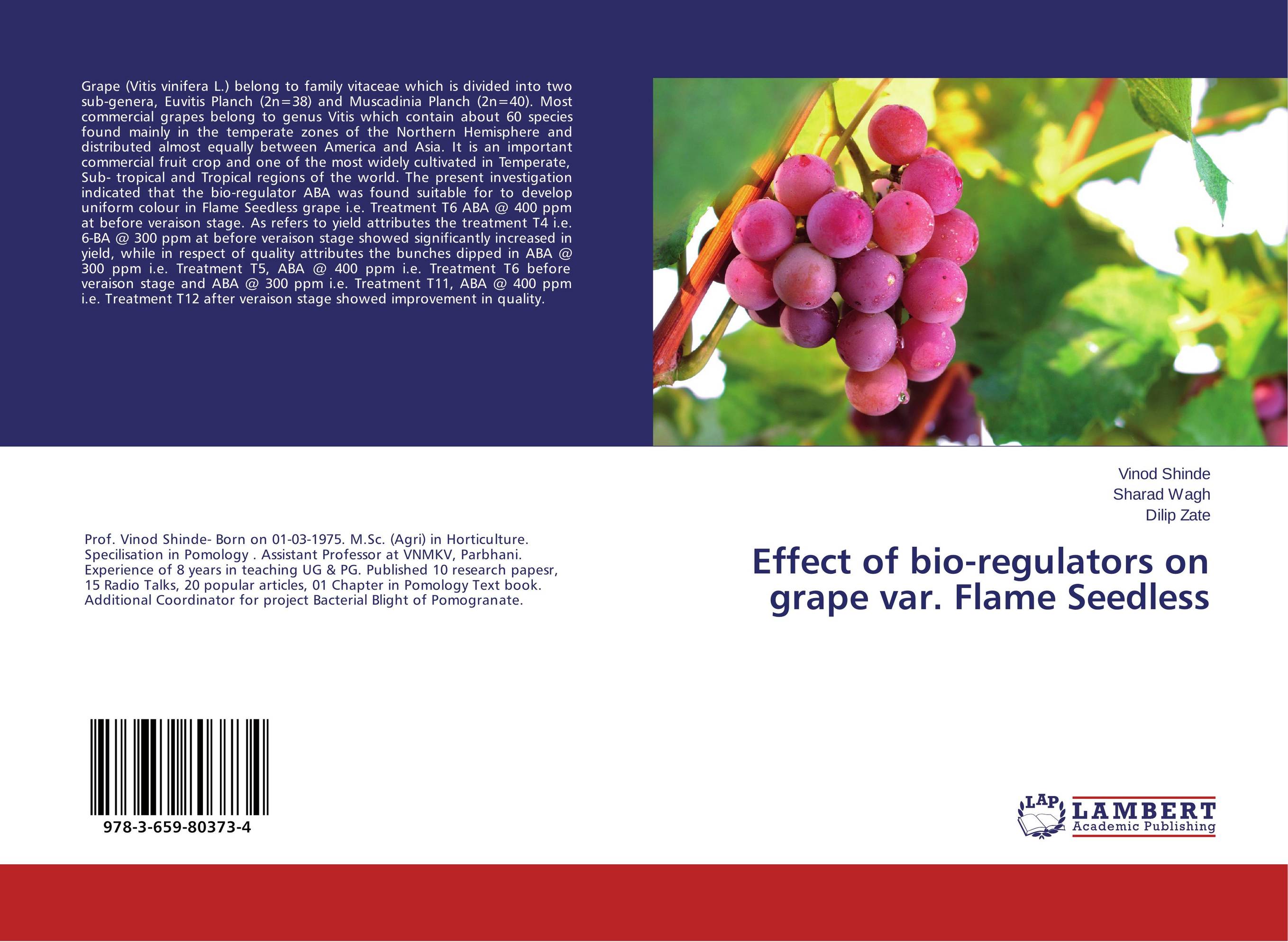 Effect of bio-regulators on grape var. Flame Seedless..