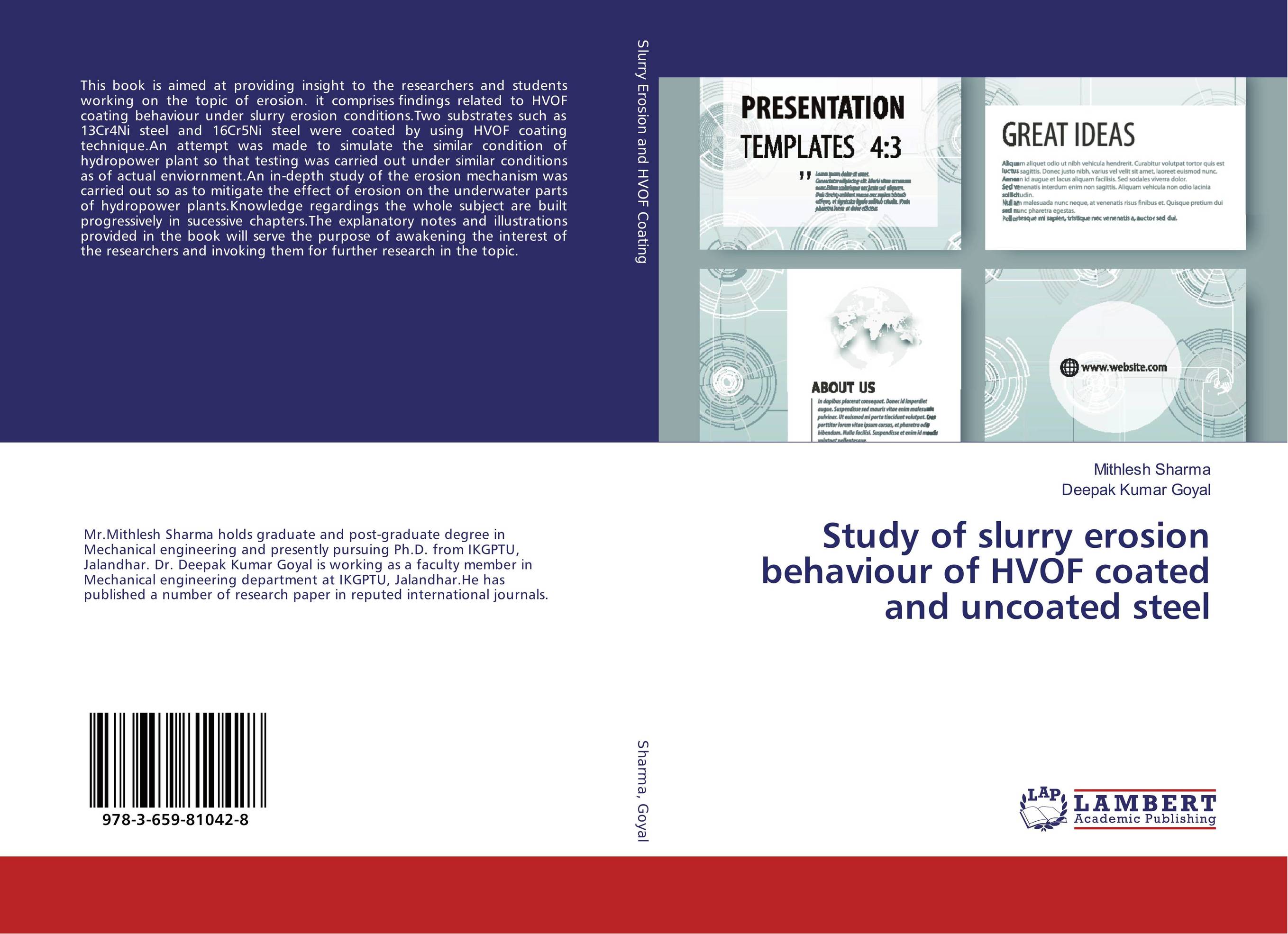 Study of slurry erosion behaviour of HVOF coated and uncoated steel..