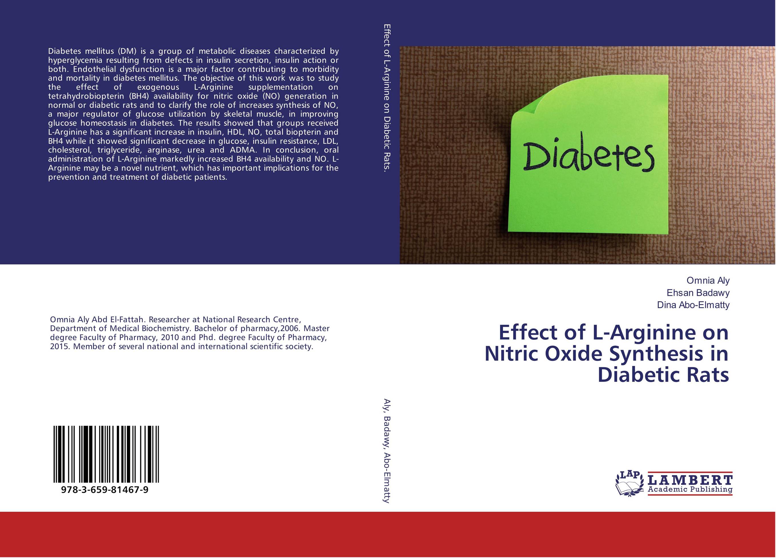 Effect of L-Arginine on Nitric Oxide Synthesis in Diabetic Rats..