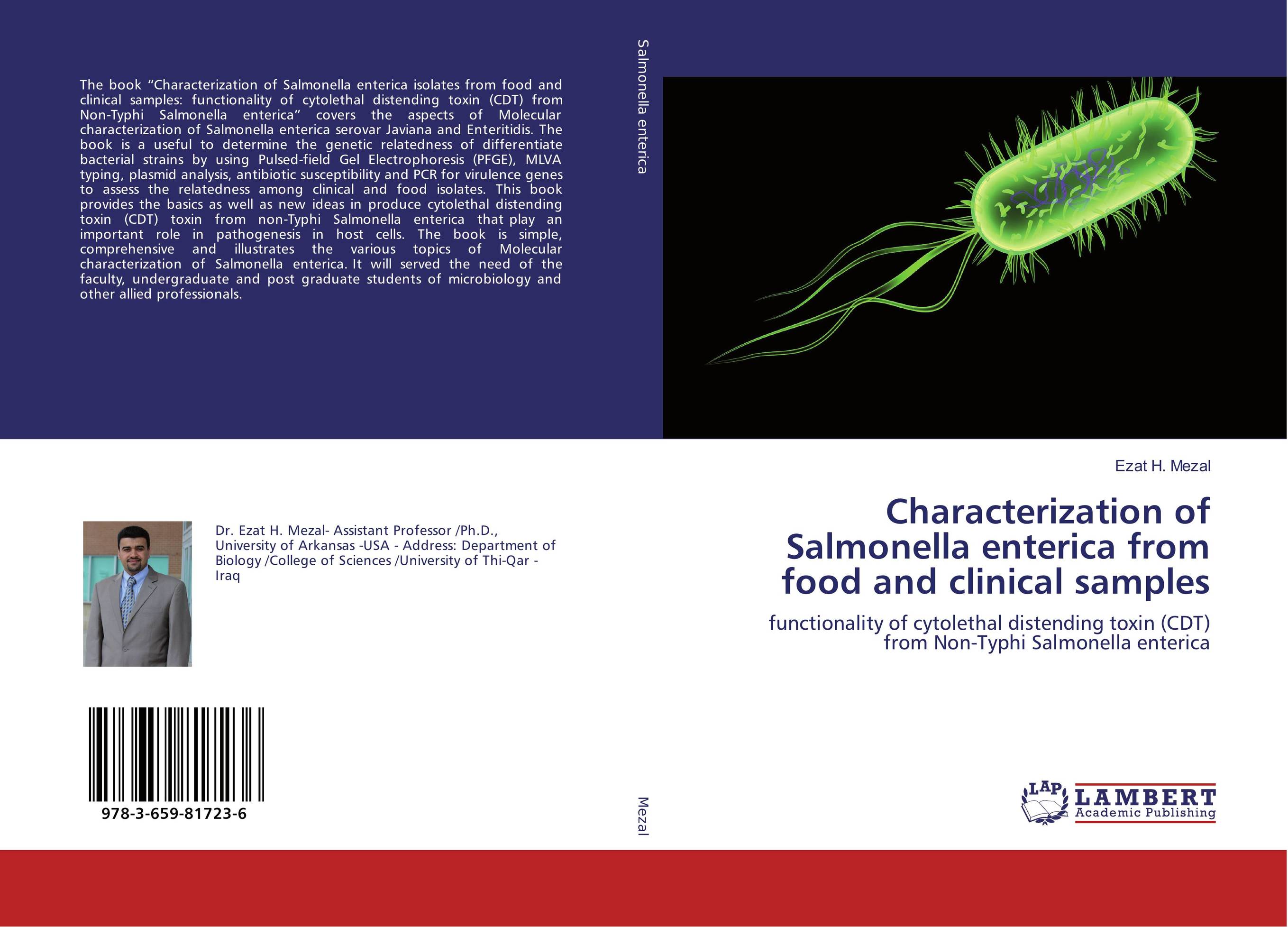 Characterization of Salmonella enterica from food and clinical samples. Functionality of cytolethal distending toxin (CDT) from Non-Typhi Salmonella enterica.