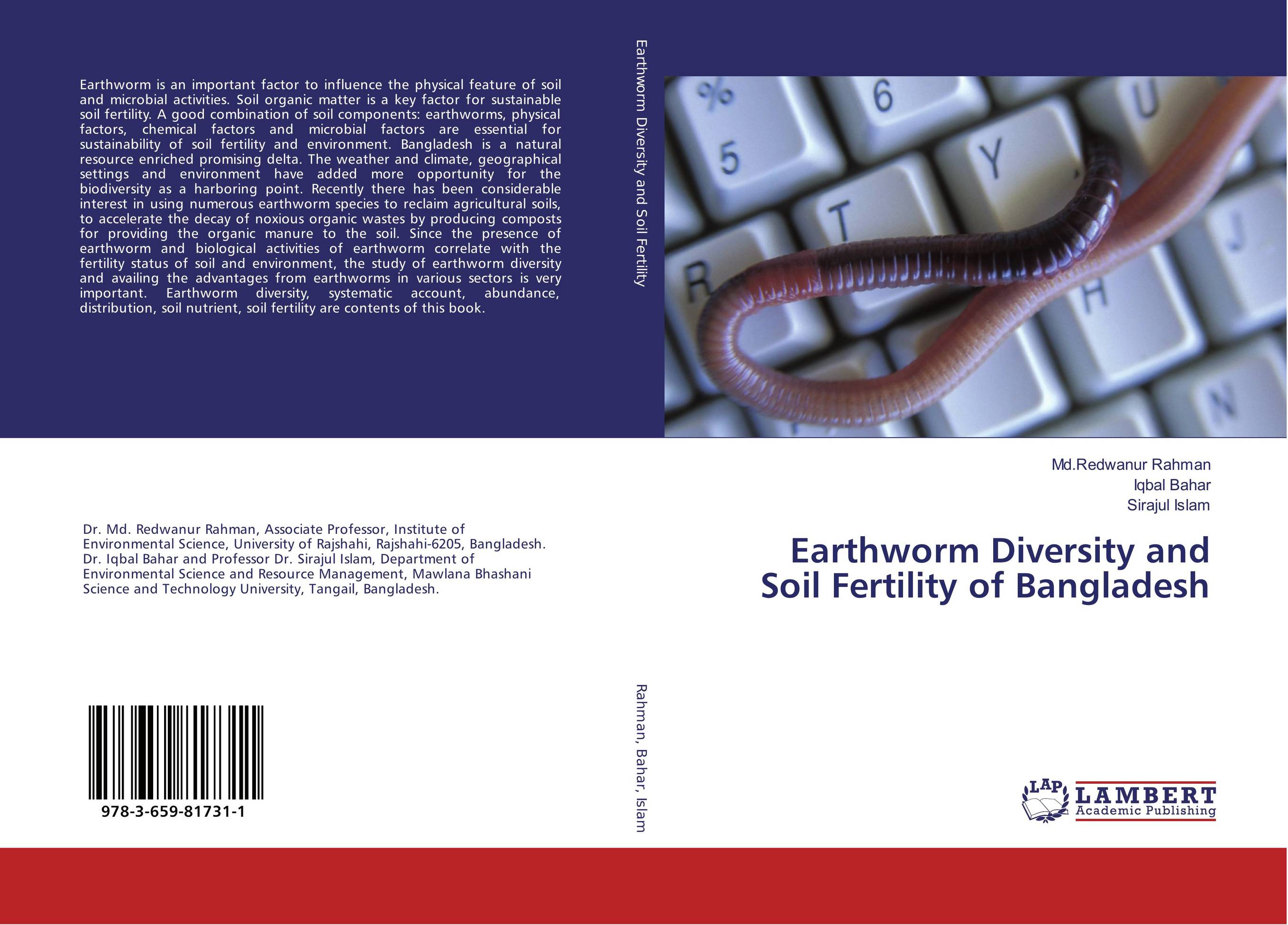 Earthworm Diversity and Soil Fertility of Bangladesh..