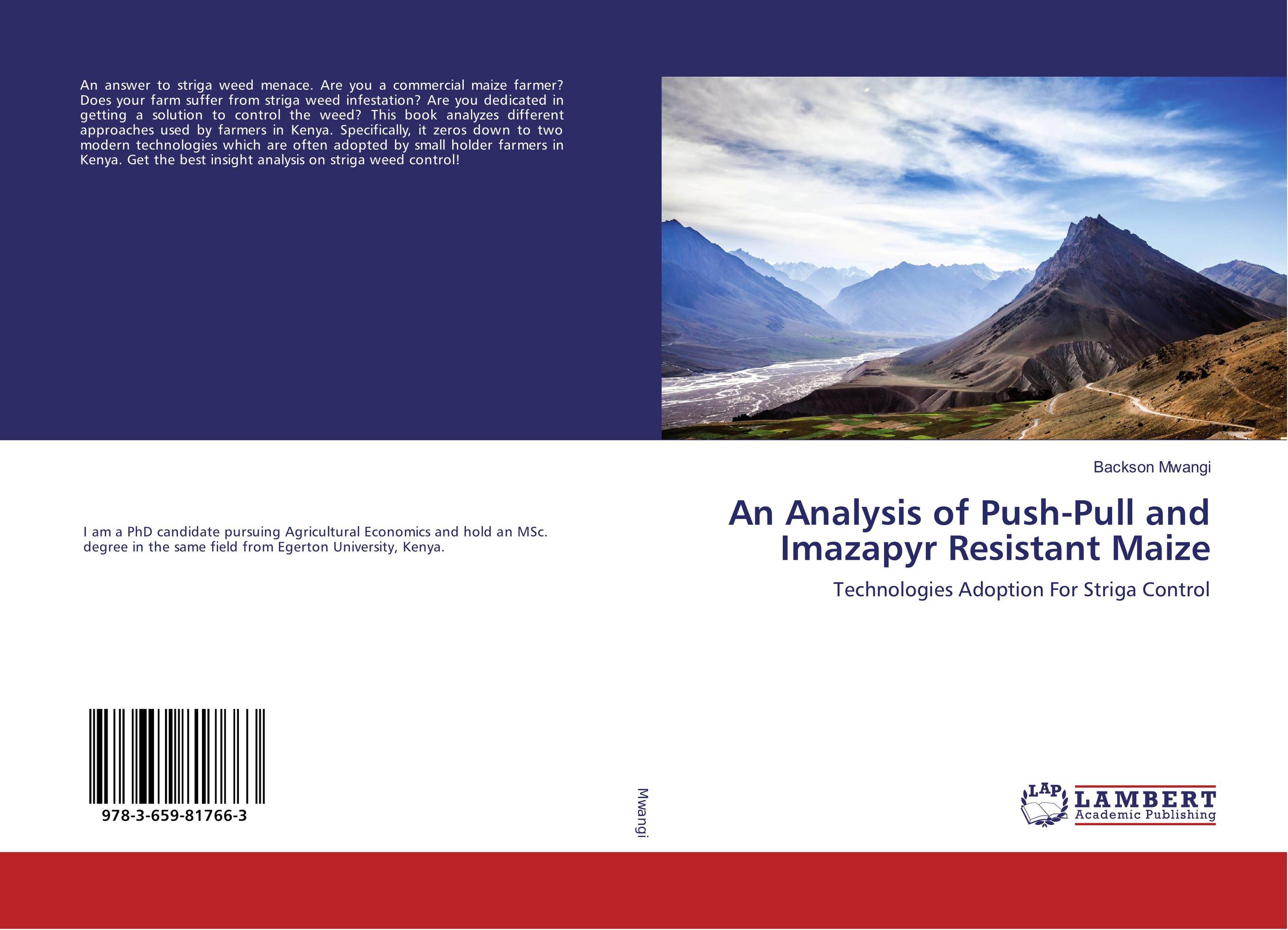 An Analysis of Push-Pull and Imazapyr Resistant Maize. Technologies Adoption For Striga Control.
