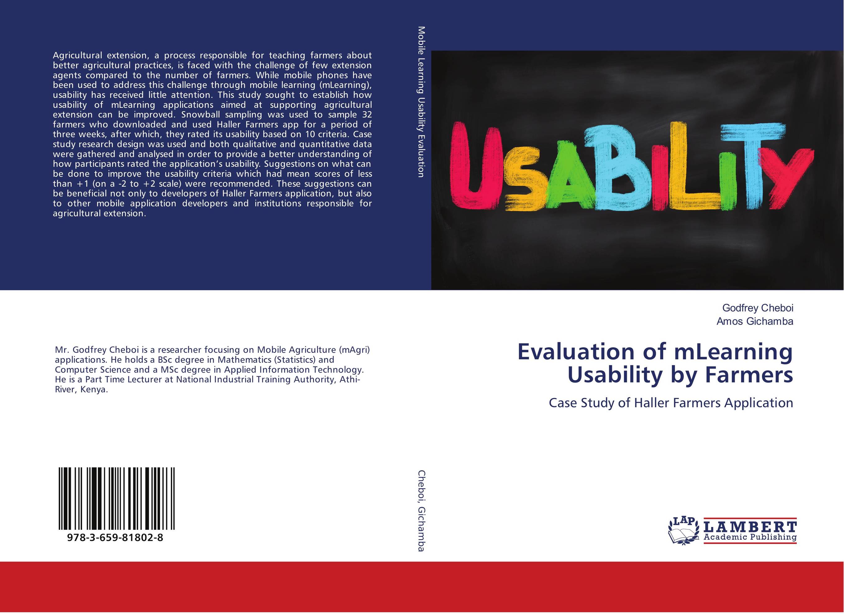 Evaluation of mLearning Usability by Farmers. Case Study of Haller Farmers Application.