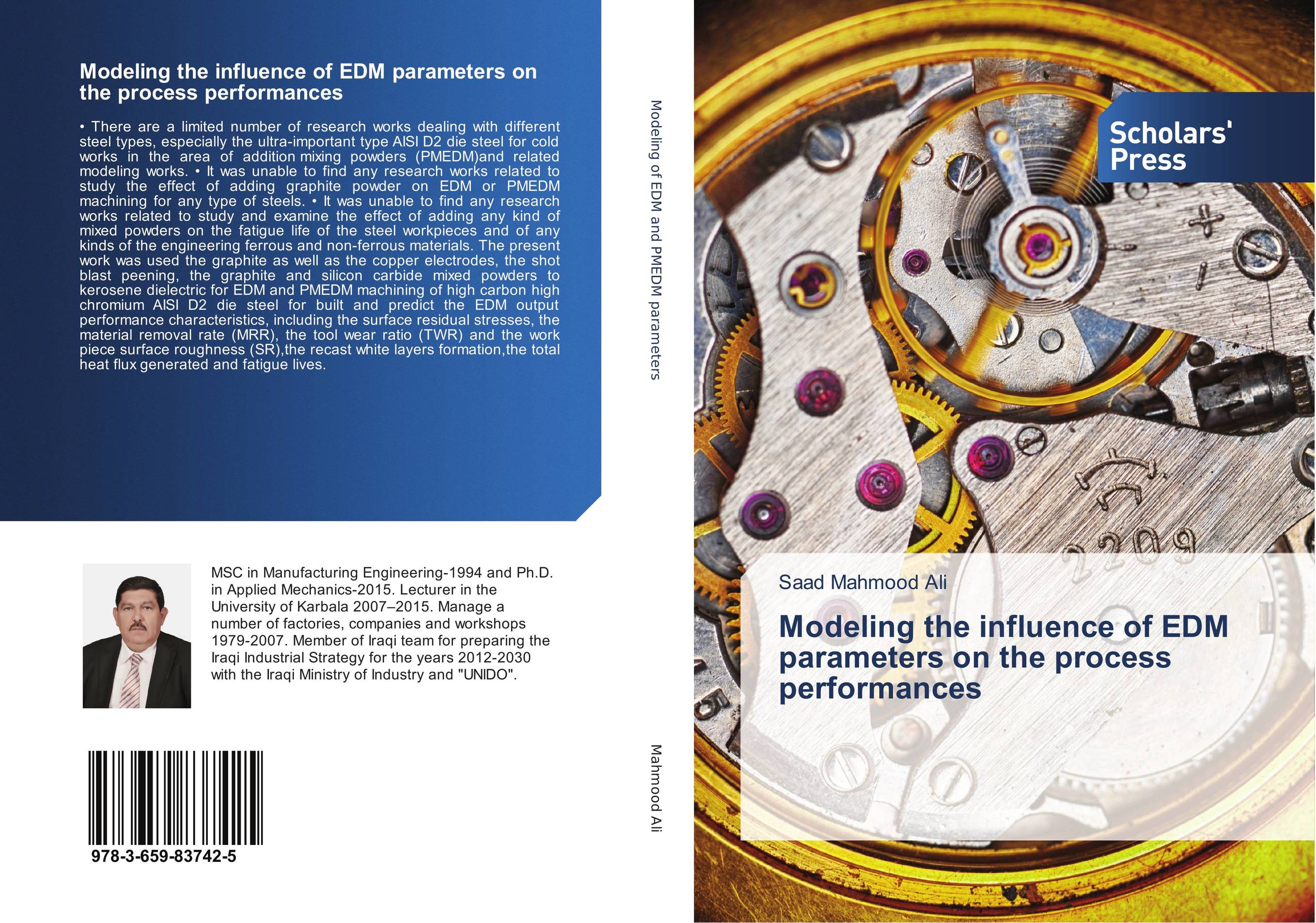 Modeling the influence of EDM parameters on the process performances..