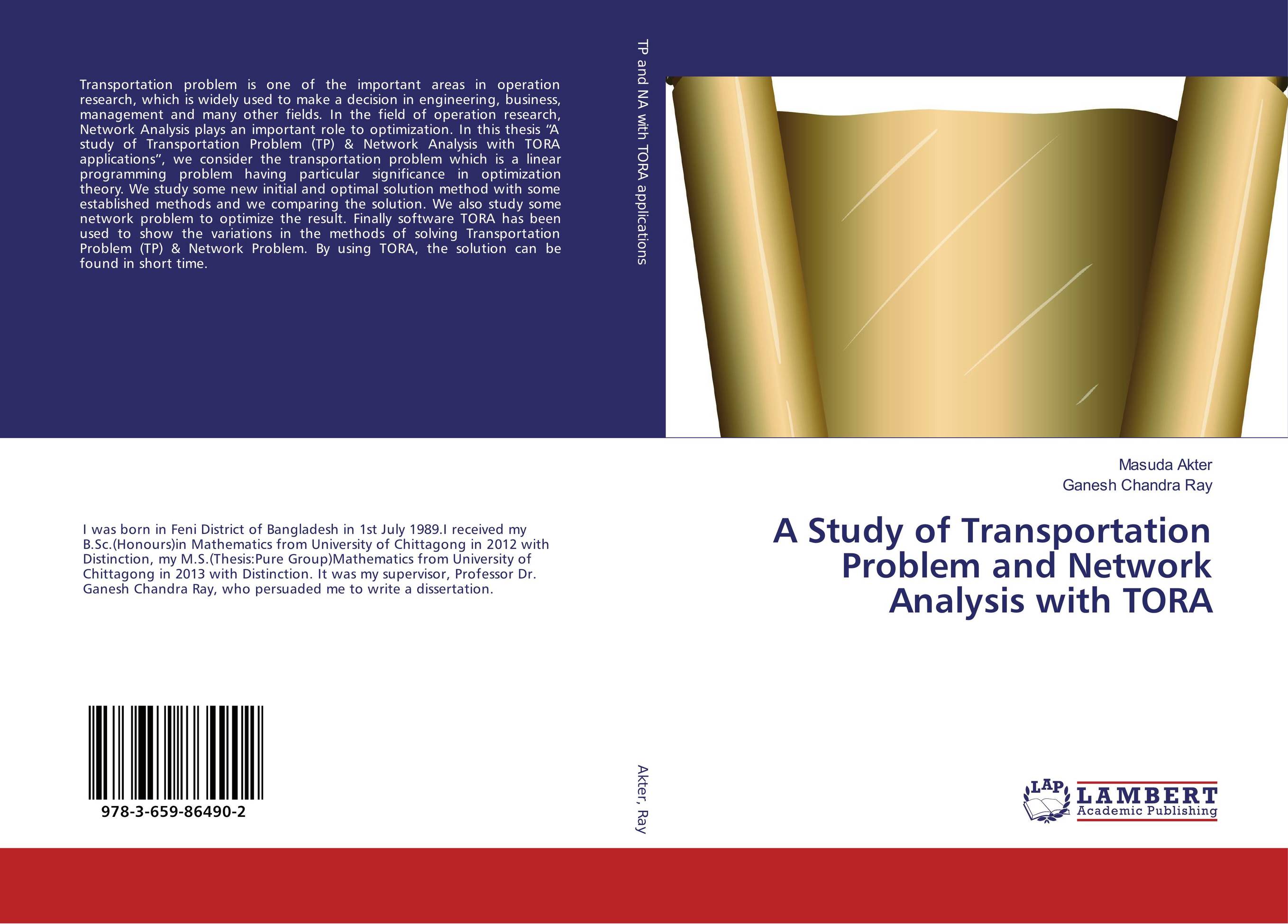 A Study of Transportation Problem and Network Analysis with TORA..