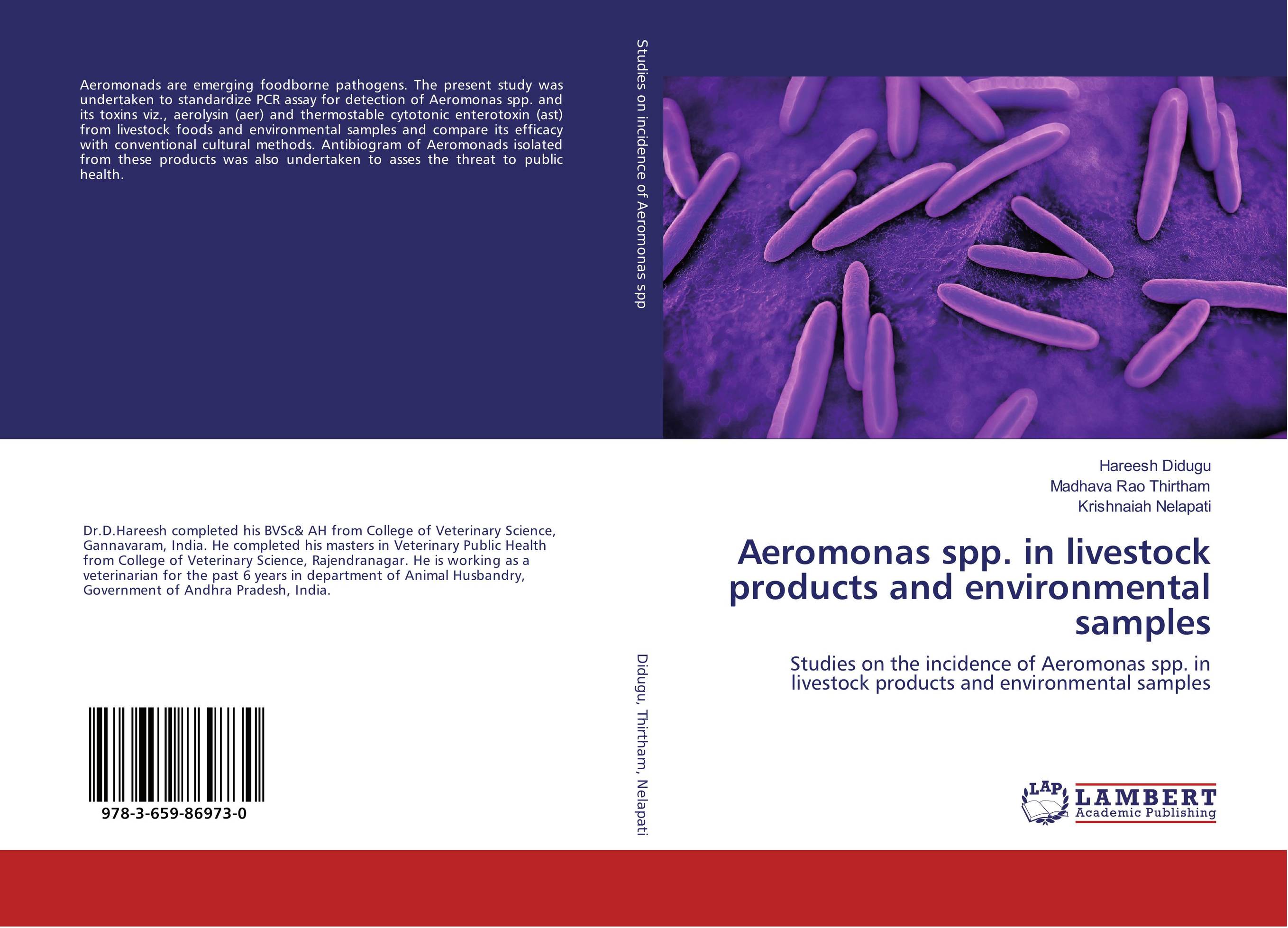 Aeromonas spp. in livestock products and environmental samples. Studies on the incidence of Aeromonas spp. in livestock products and environmental samples.