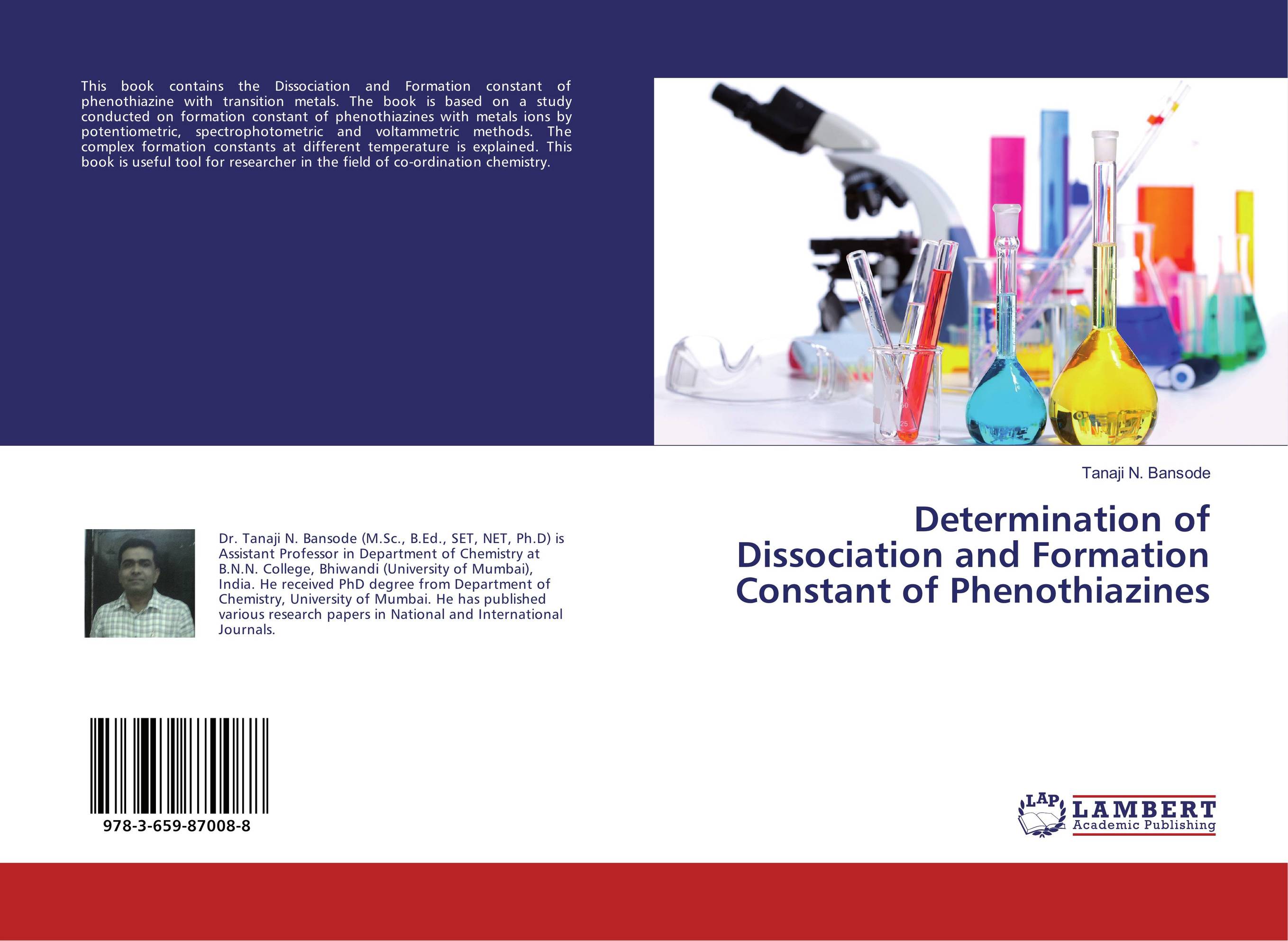 Determination of Dissociation and Formation Constant of Phenothiazines..