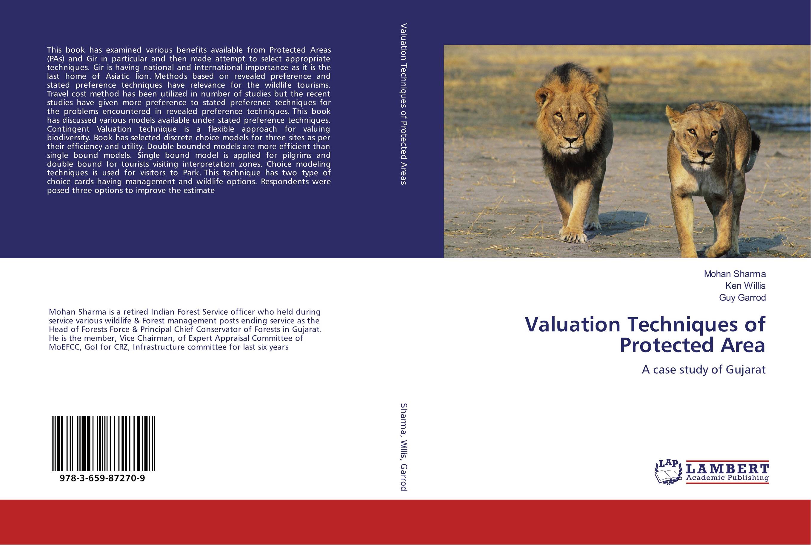 Valuation Techniques of Protected Area. A case study of Gujarat.