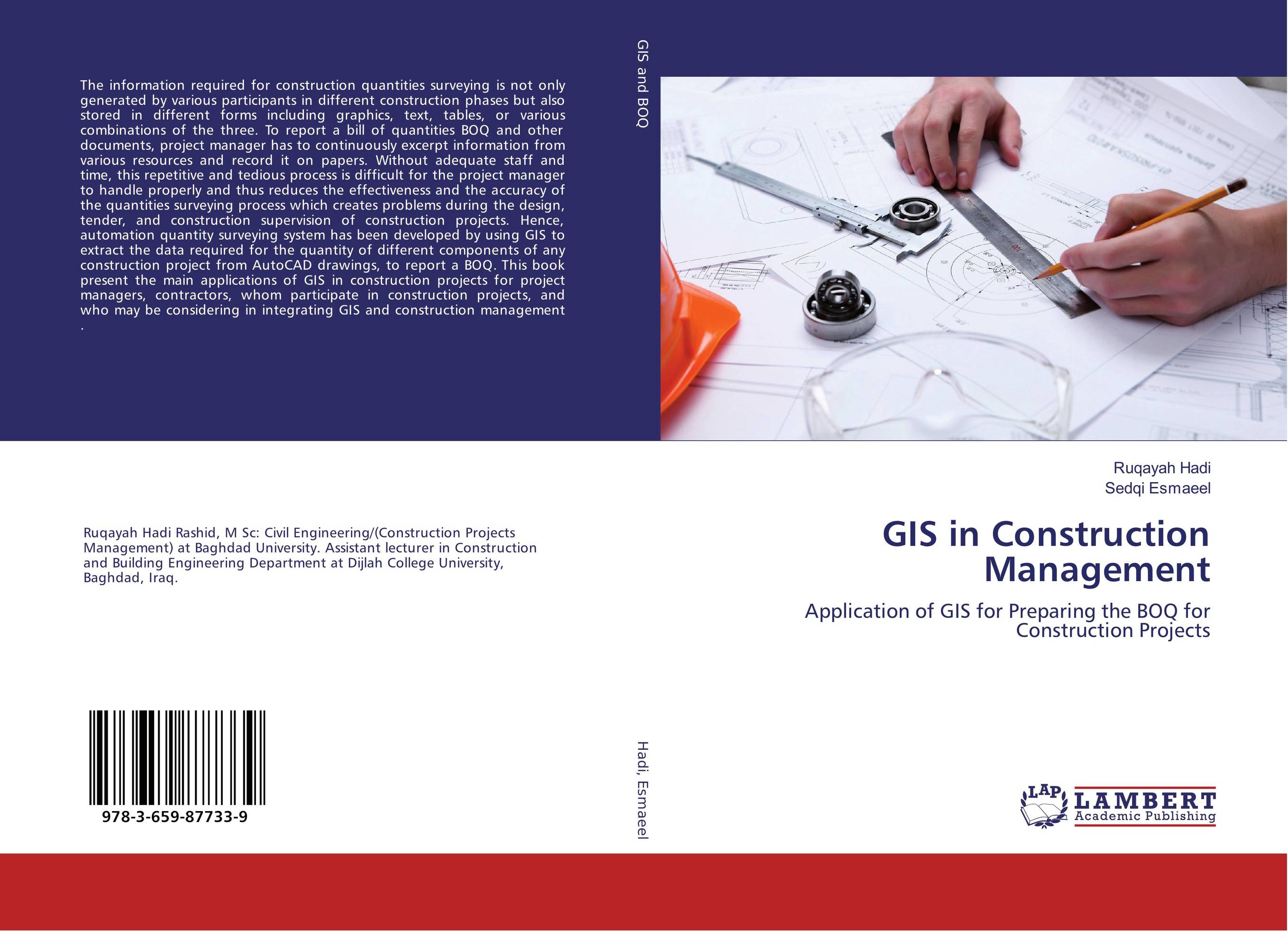 9783659877339 GIS in Construction Management Ruqayah Hadi and Sedqi Esmaeel 9783659877339 GIS in Construction Management Ruqayah Hadi and Sedqi Esmaeel