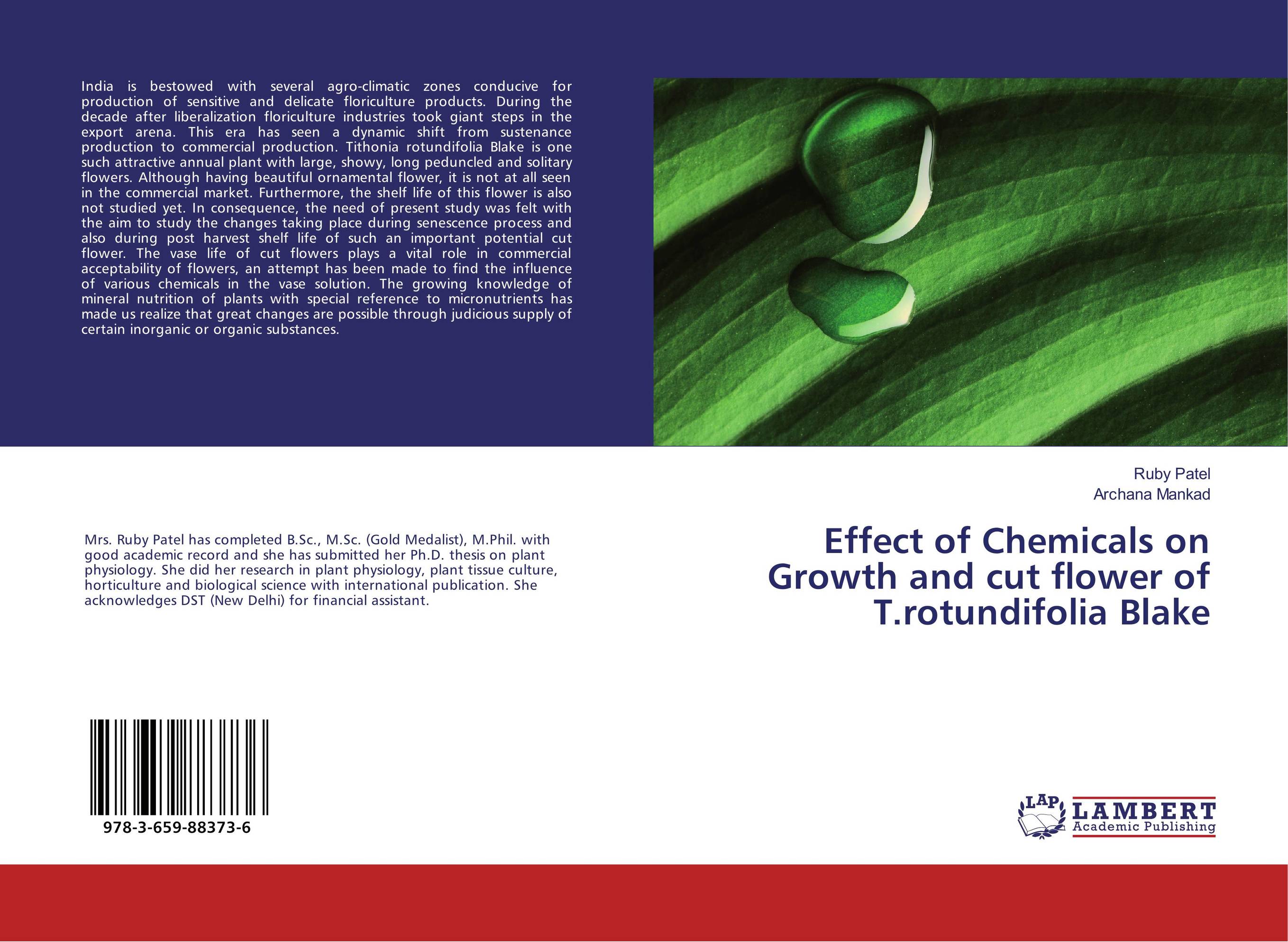 Effect of Chemicals on Growth and cut flower of T.rotundifolia Blake..