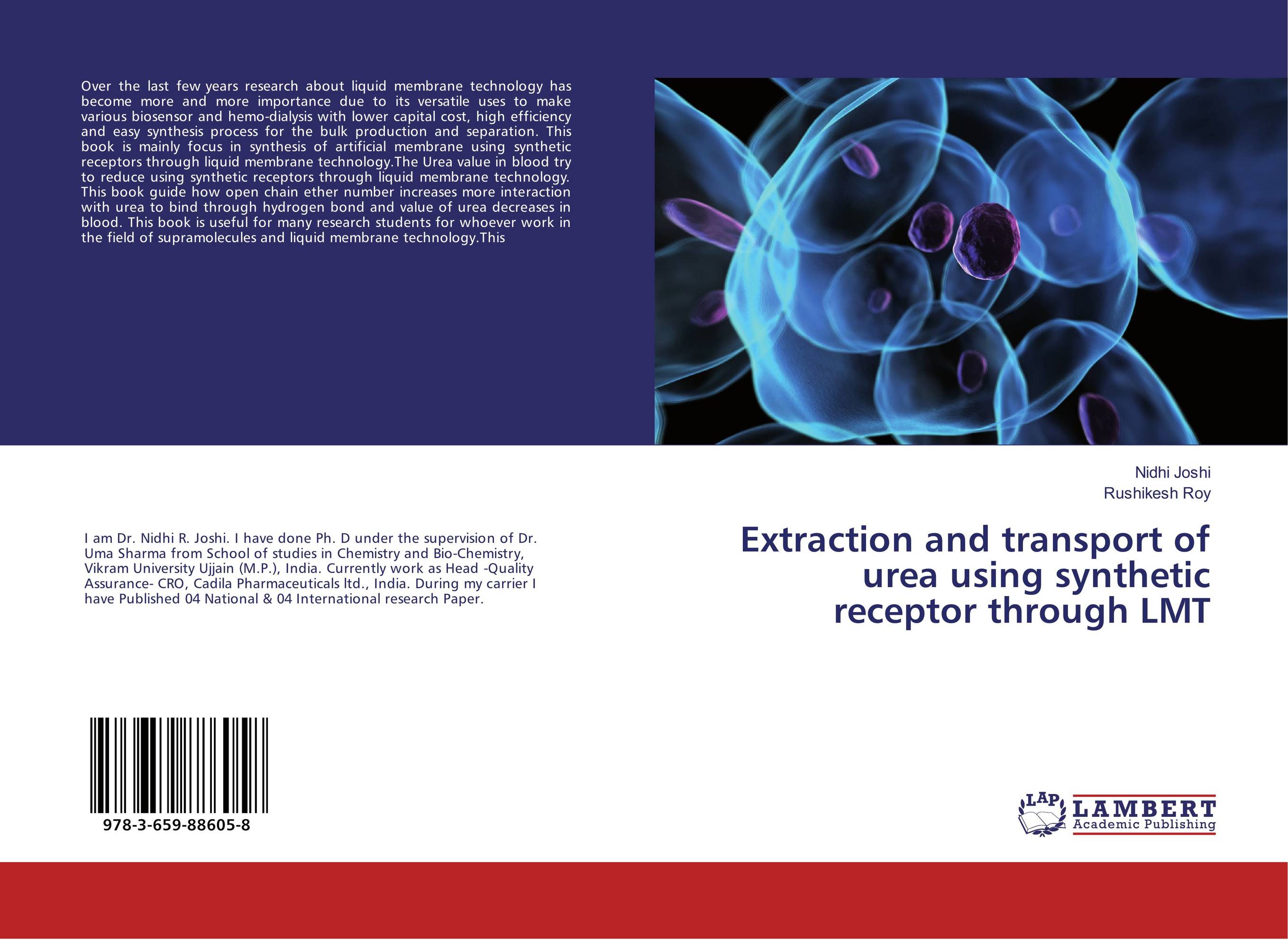 Extraction and transport of urea using synthetic receptor through LMT..