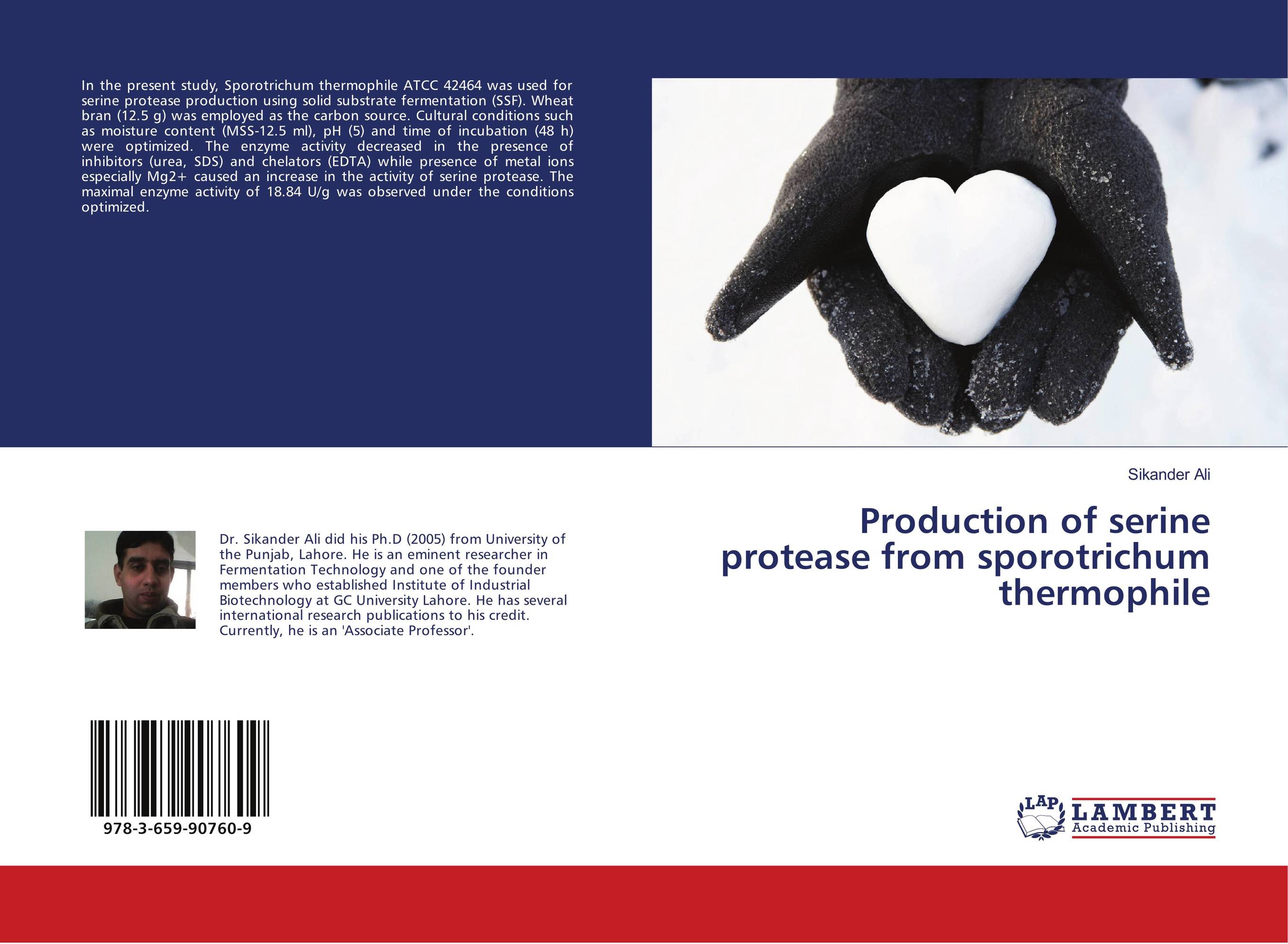 Production of serine protease from sporotrichum thermophile..