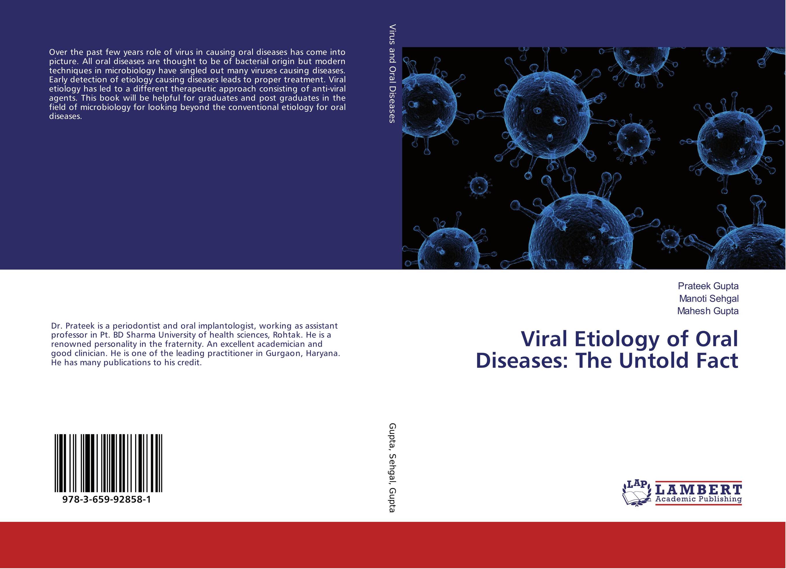 Viral Etiology of Oral Diseases: The Untold Fact..