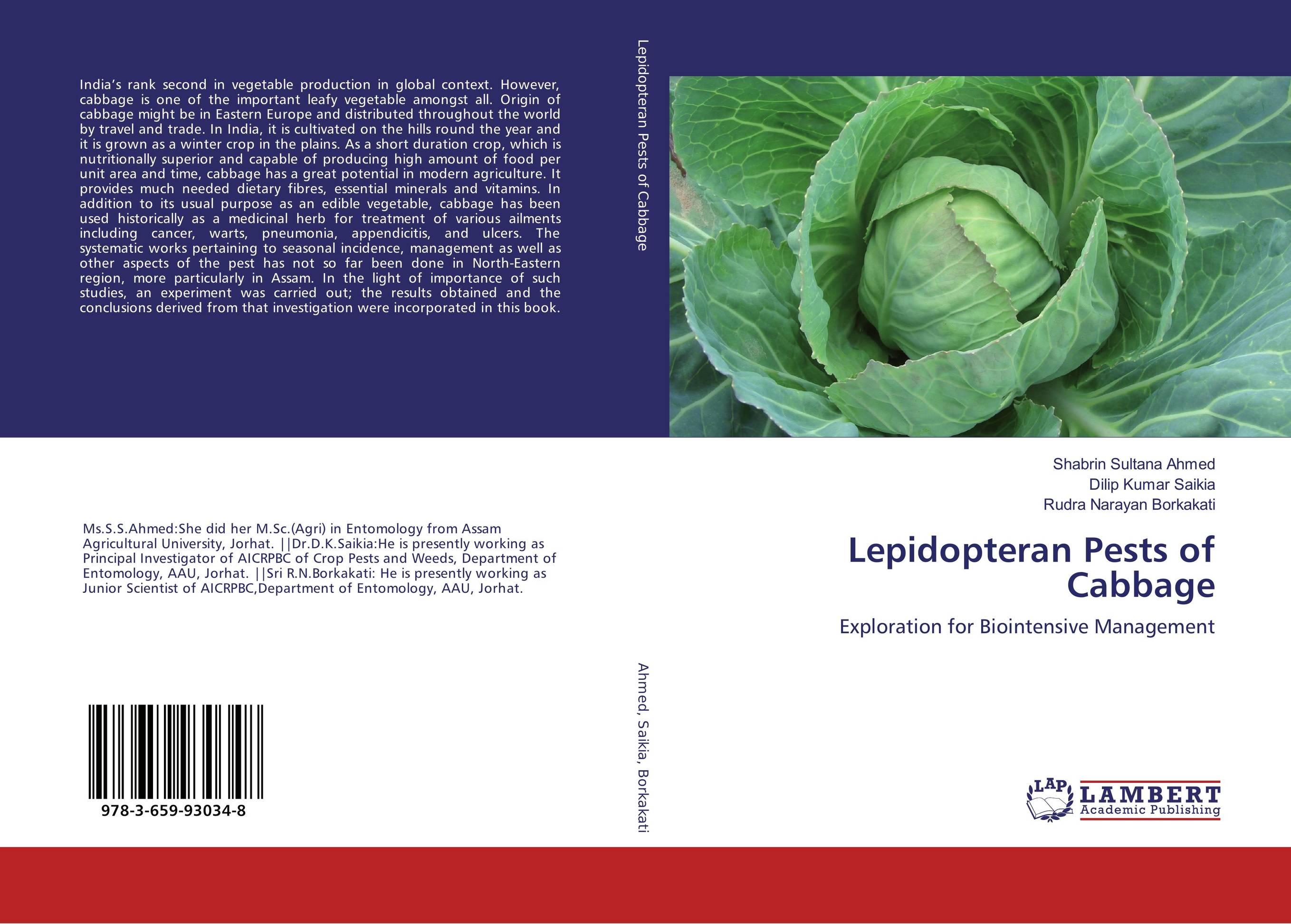 Lepidopteran Pests of Cabbage. Exploration for Biointensive Management.