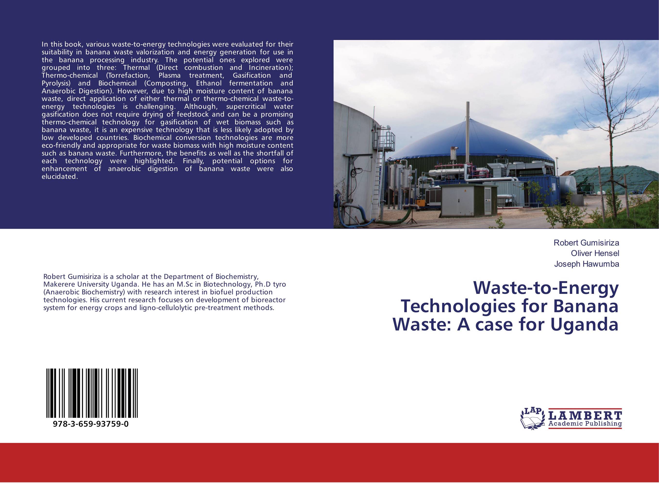 Waste-to-Energy Technologies for Banana Waste: A case for Uganda..