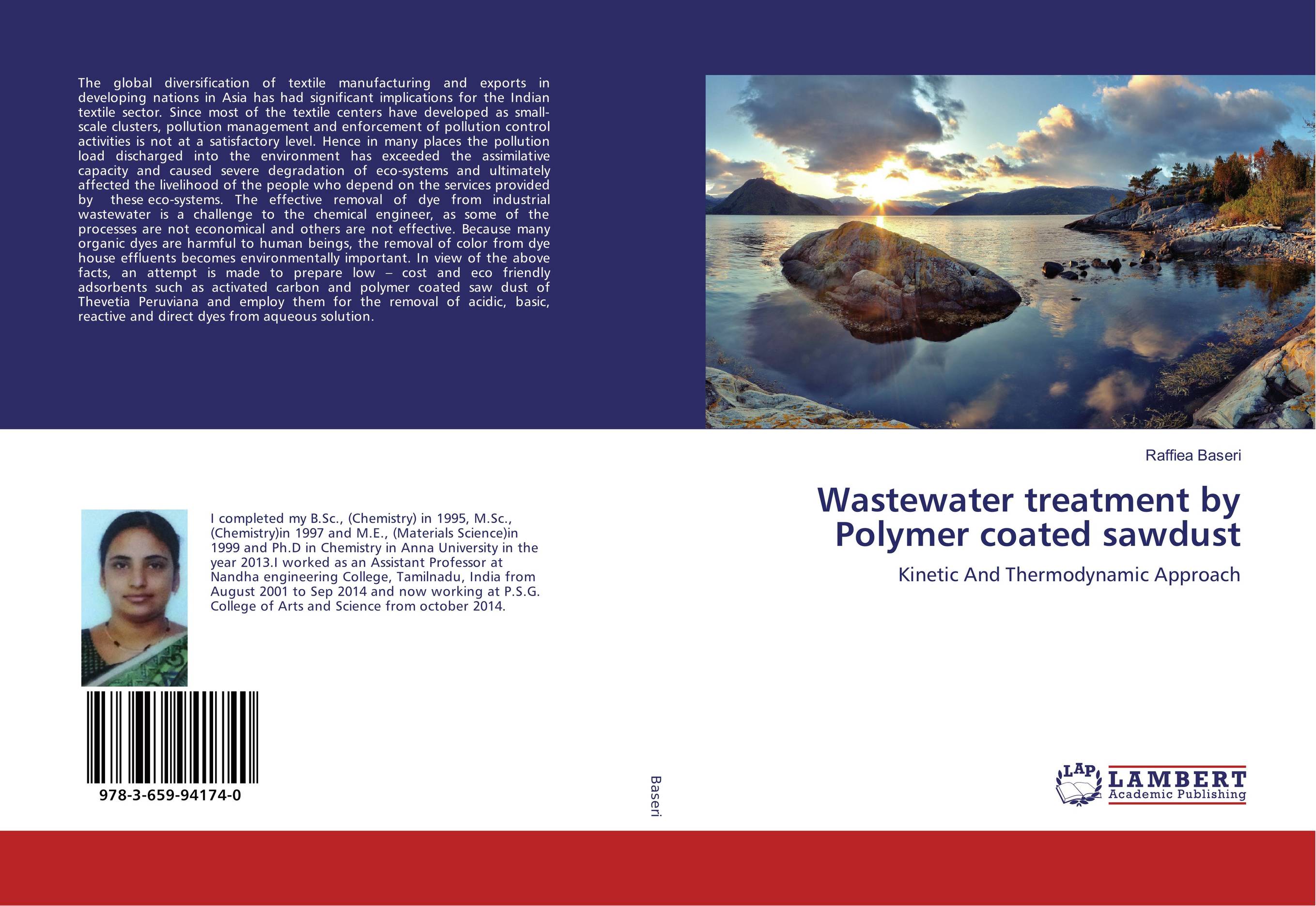 Wastewater treatment by Polymer coated sawdust. Kinetic And Thermodynamic Approach.