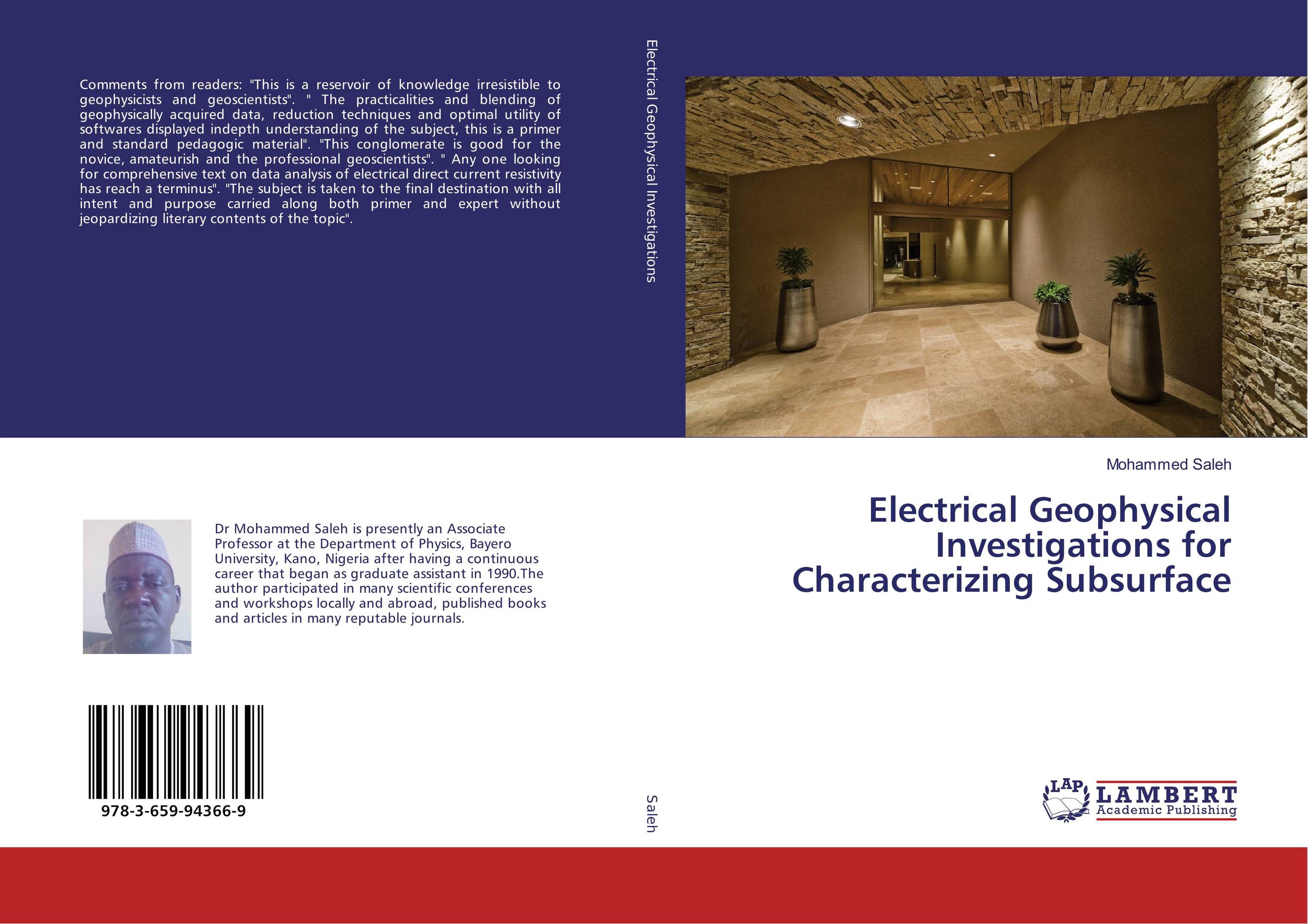 Electrical Geophysical Investigations for Characterizing Subsurface..