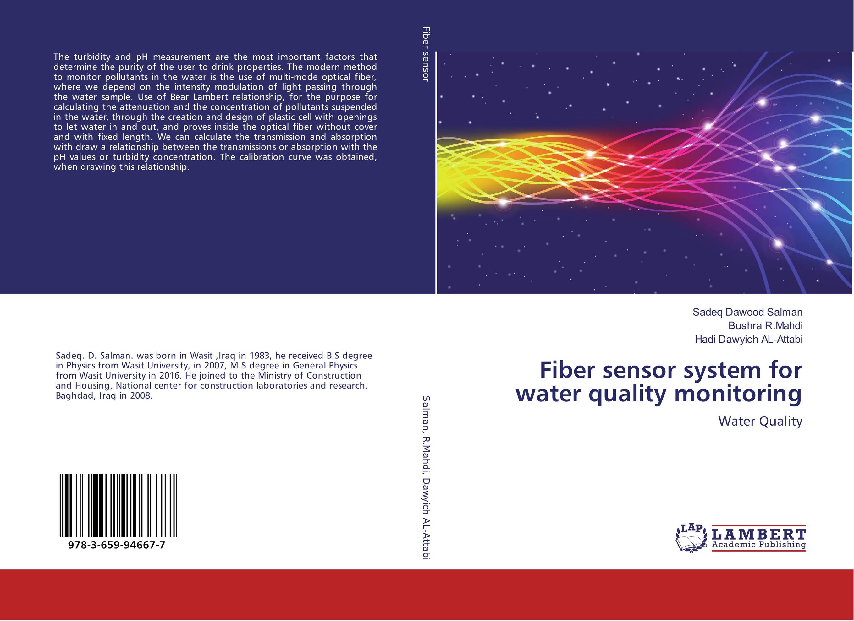 Fiber sensor system for water quality monitoring. Water Quality.
