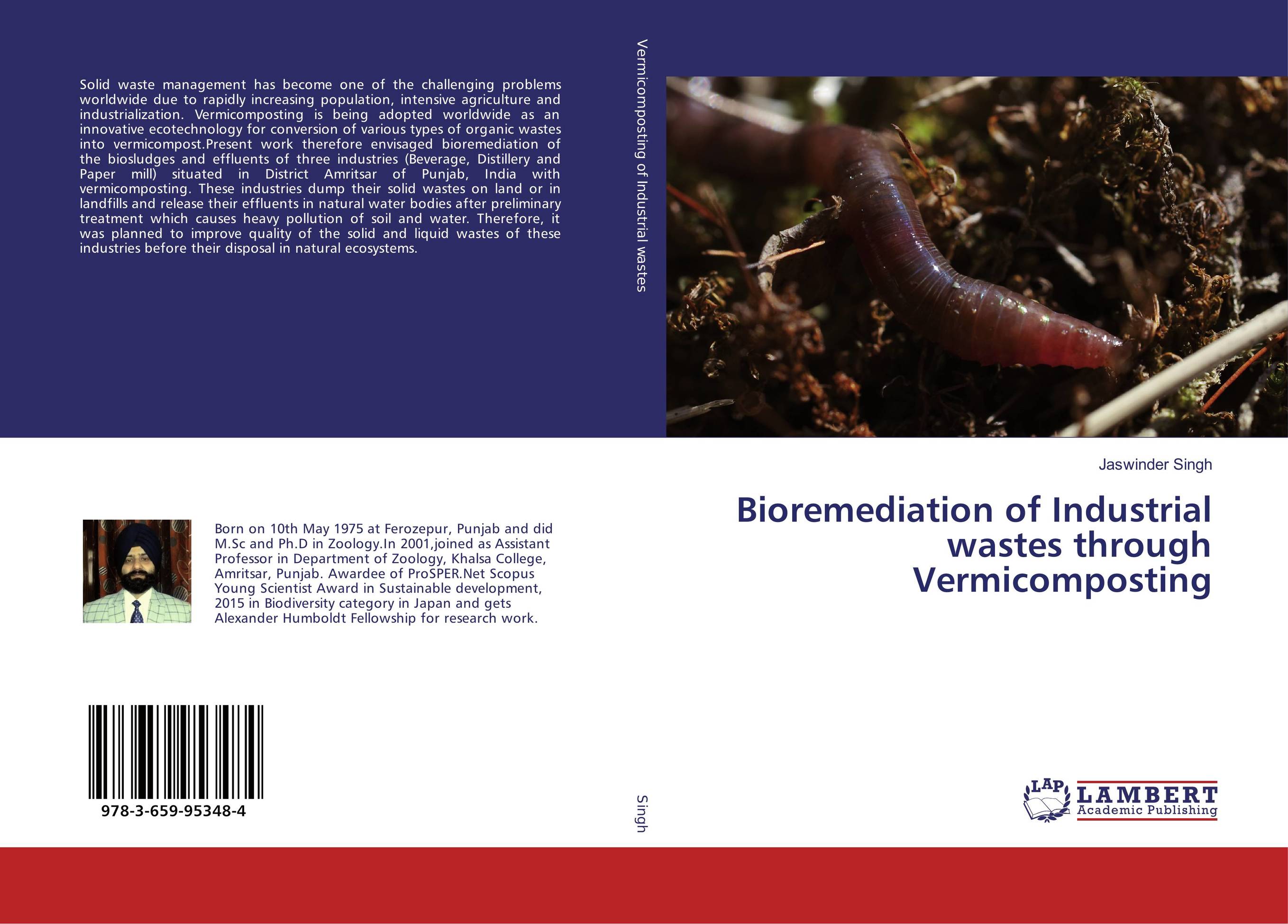Bioremediation of Industrial wastes through Vermicomposting..