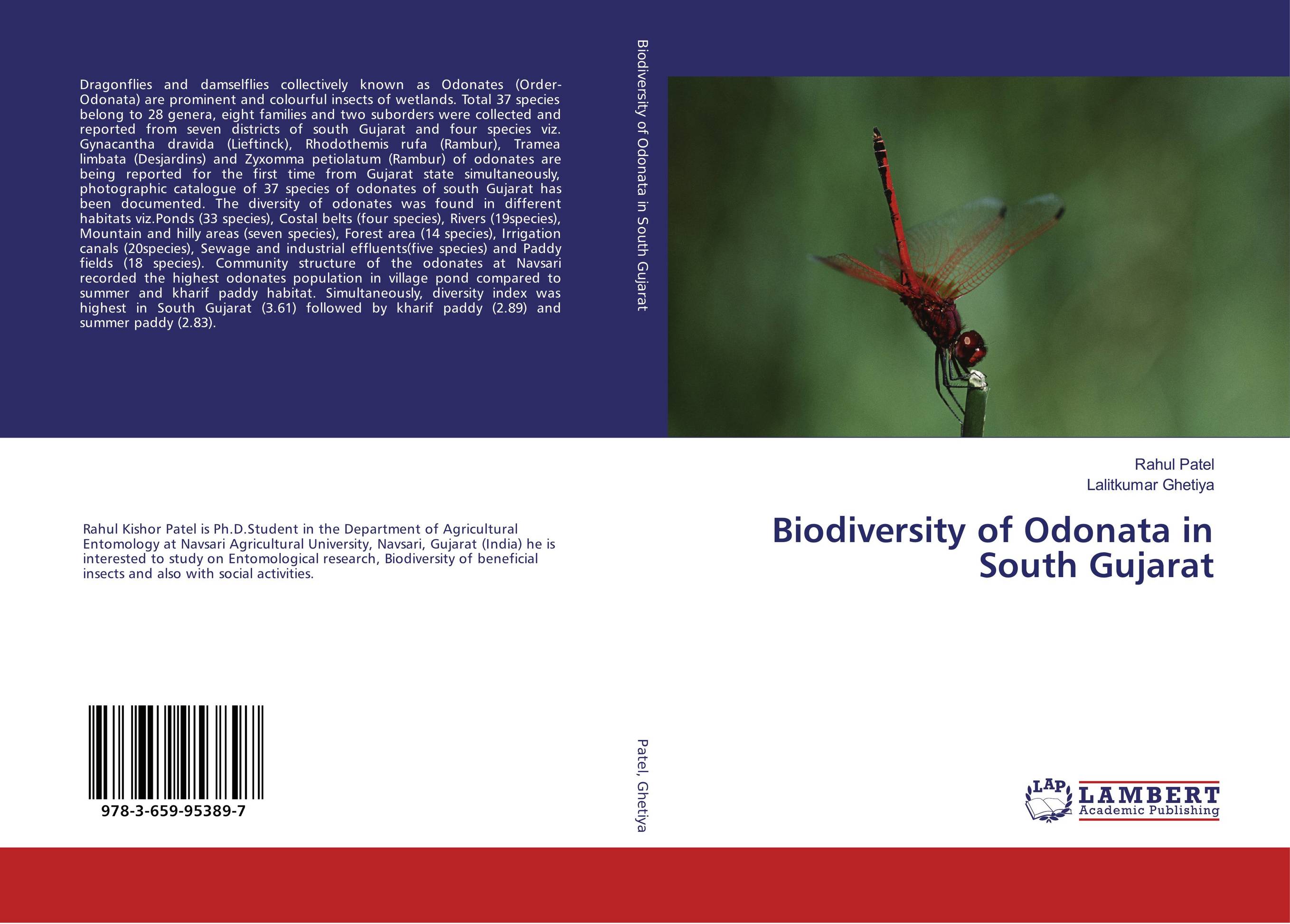 Biodiversity of Odonata in South Gujarat..