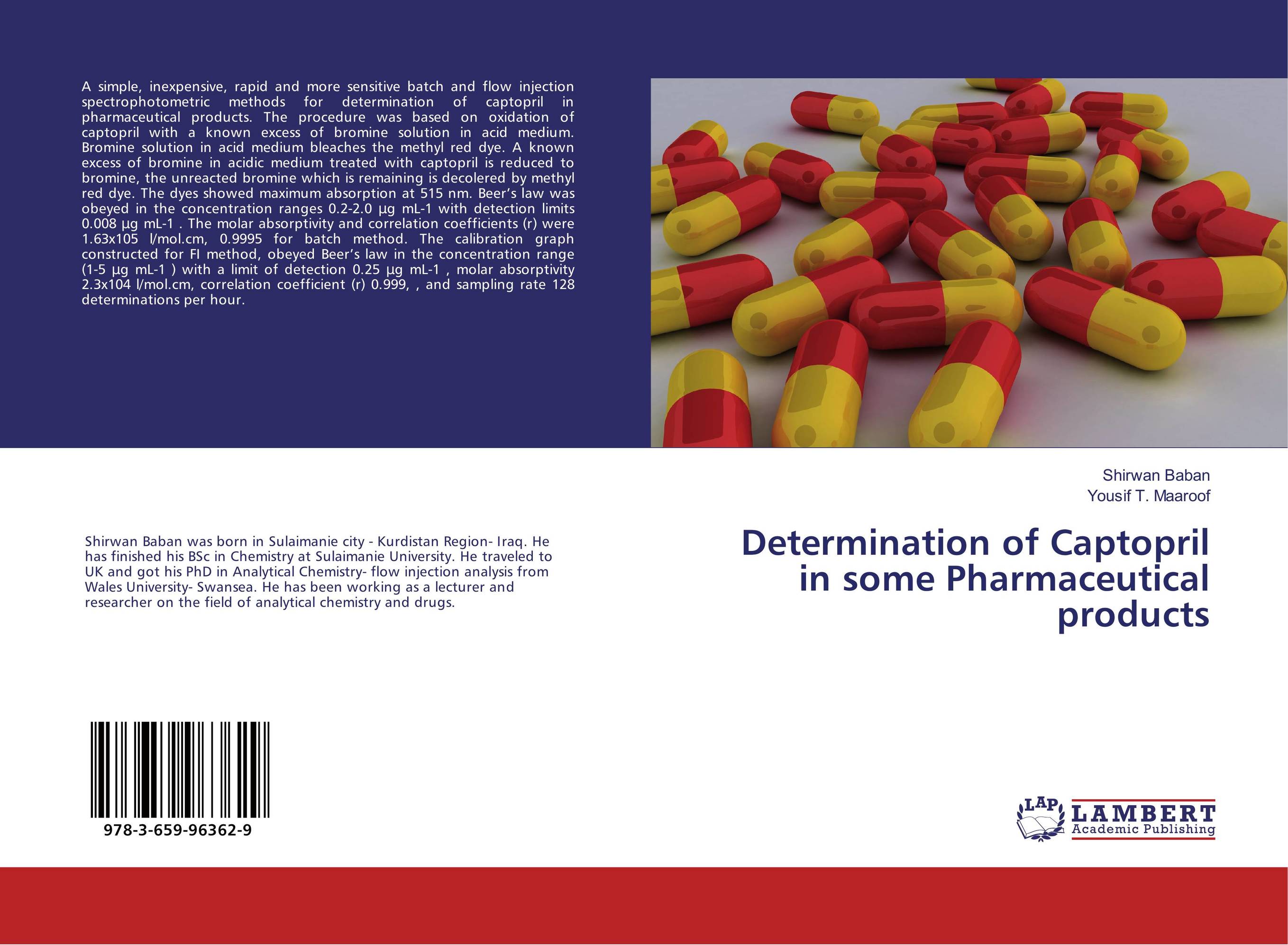 Determination of Captopril in some Pharmaceutical products..