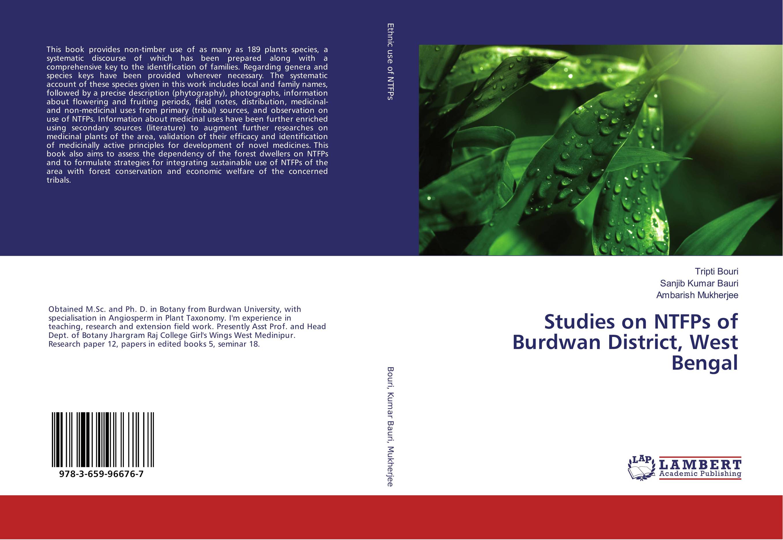 Studies on NTFPs of Burdwan District, West Bengal..