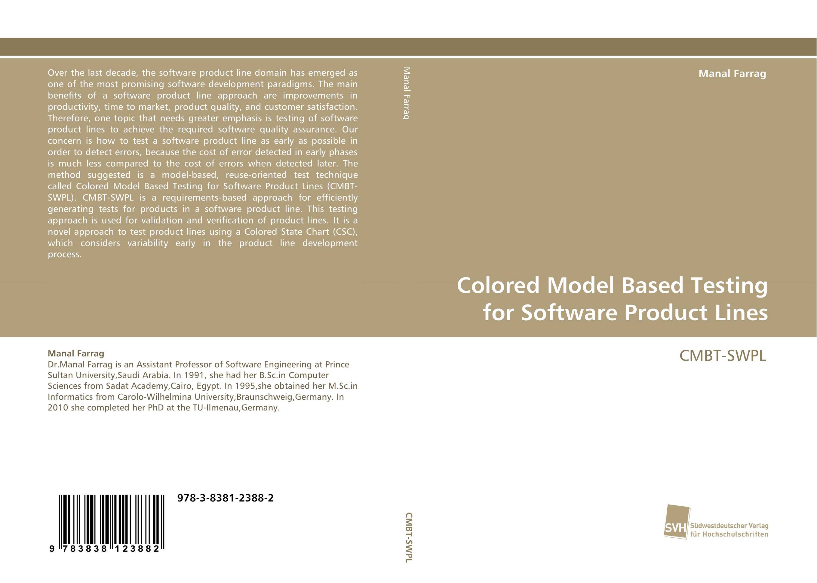 Colored Model Based Testing for Software Product Lines. CMBT-SWPL.