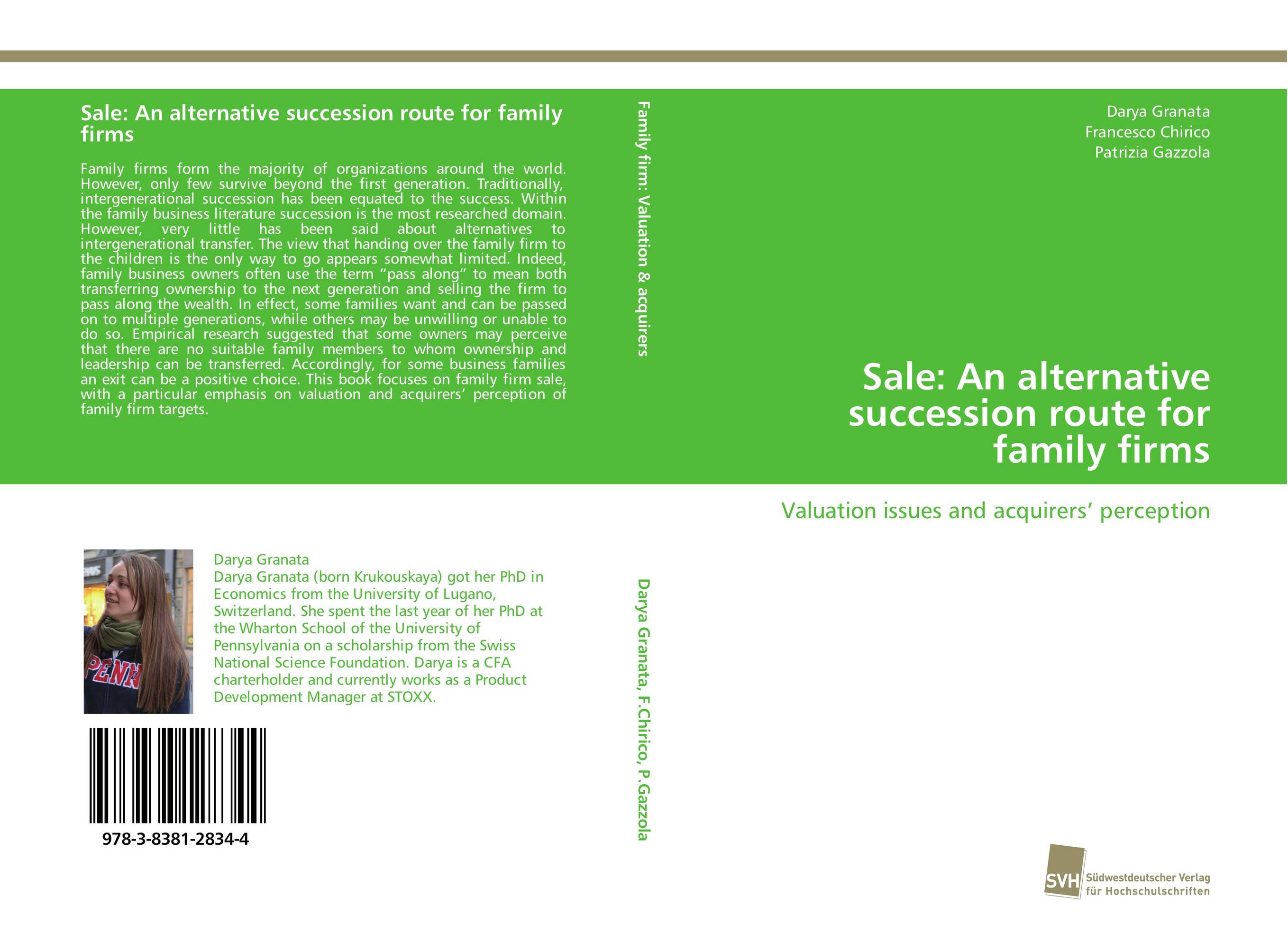 Sale: An alternative succession route for family firms. Valuation issues and acquirers’ perception.