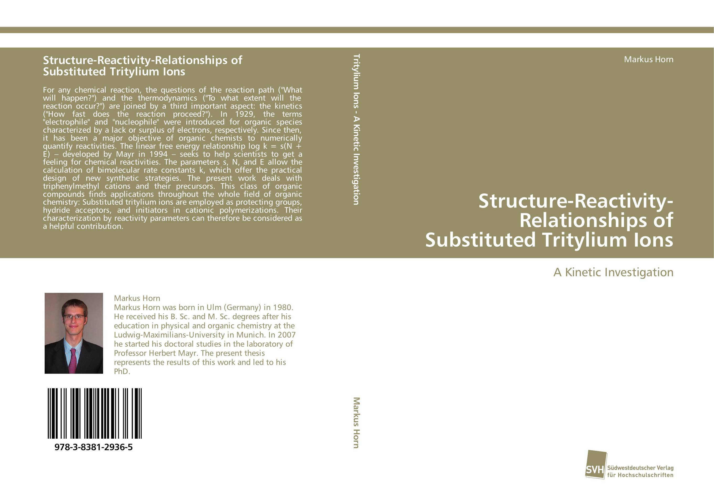 Structure-Reactivity-Relationships of Substituted Tritylium Ions. A Kinetic Investigation.
