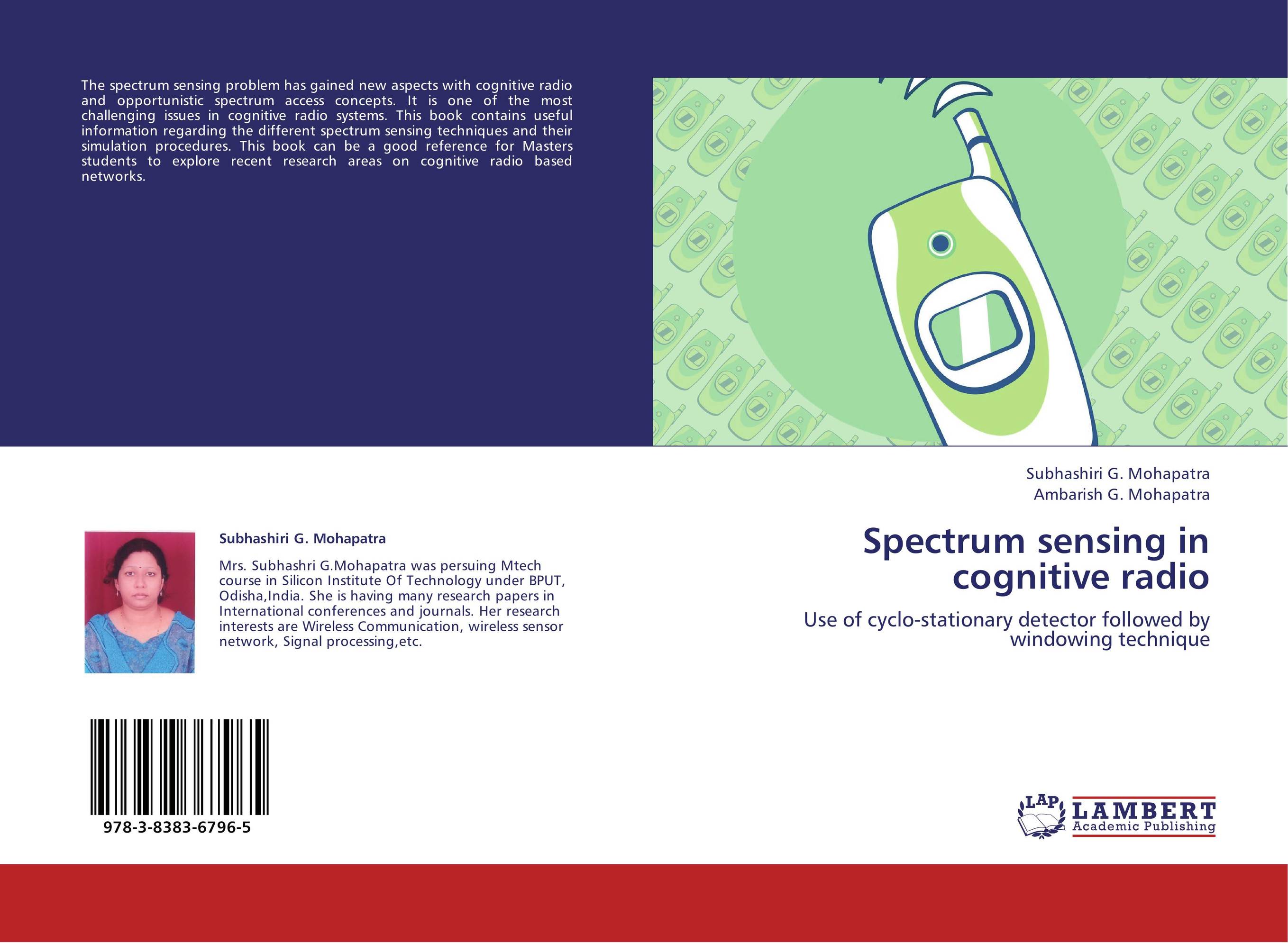 Spectrum sensing in cognitive radio. Use of cyclo-stationary detector followed by windowing technique.