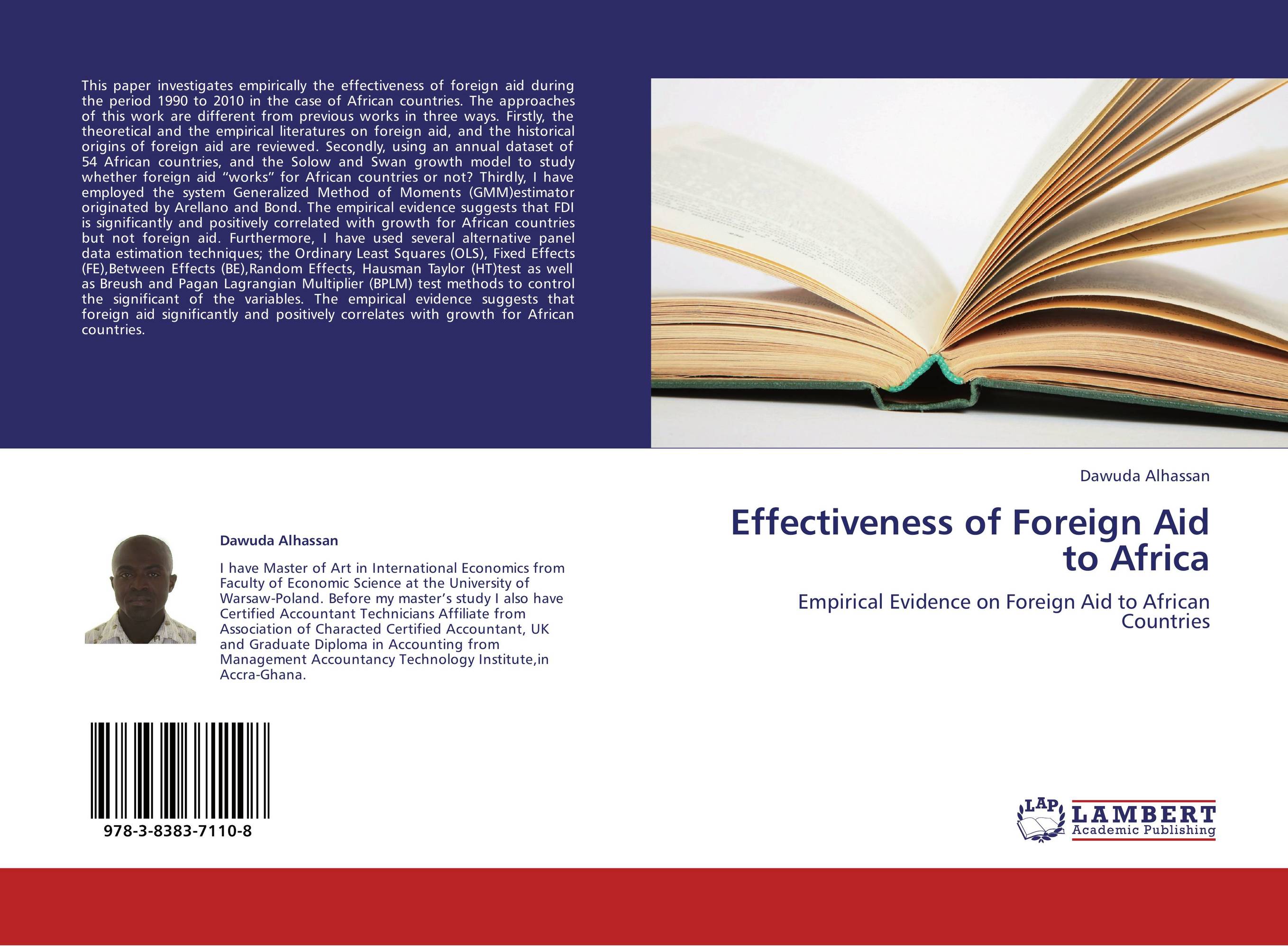 Effectiveness of Foreign Aid to Africa. Empirical Evidence on Foreign Aid to African Countries.