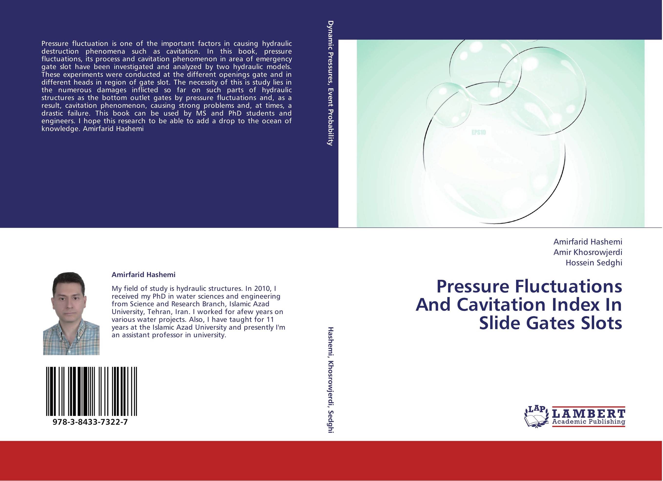 Pressure Fluctuations  And Cavitation Index In  Slide Gates Slots..