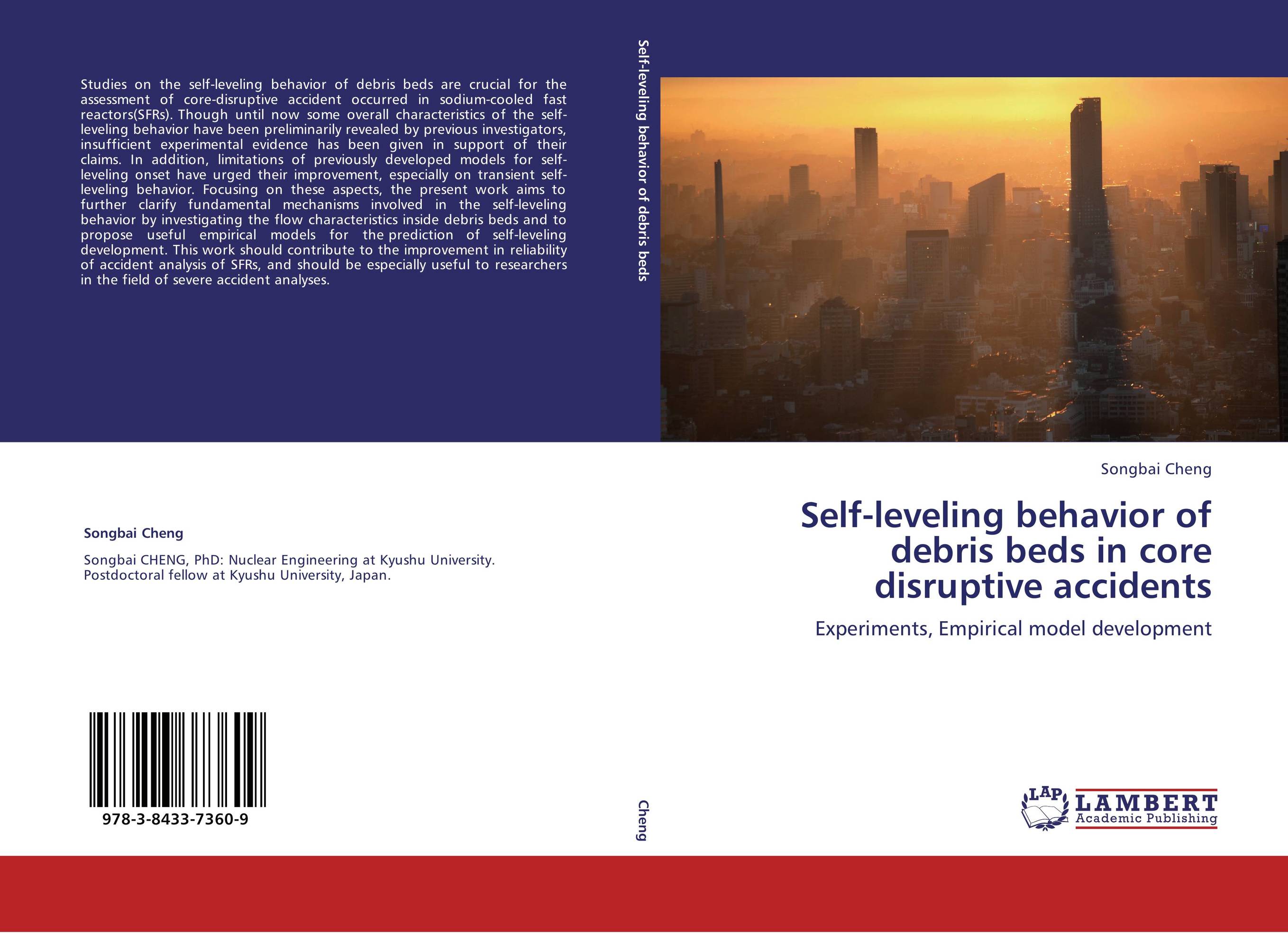 Self-leveling behavior of debris beds in core disruptive accidents. Experiments, Empirical model development.