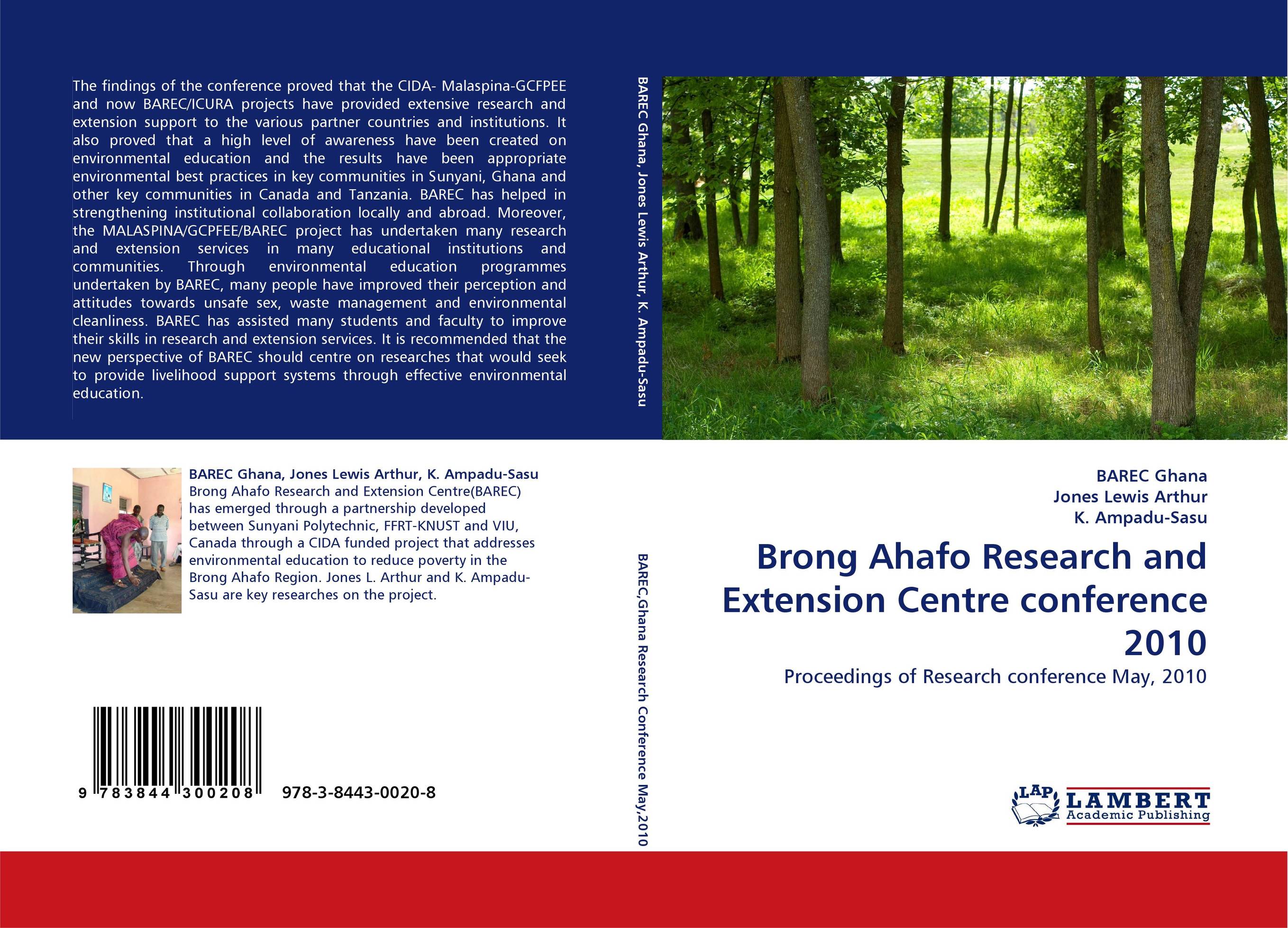Brong Ahafo Research and Extension Centre conference 2010. Proceedings of Research conference May, 2010.