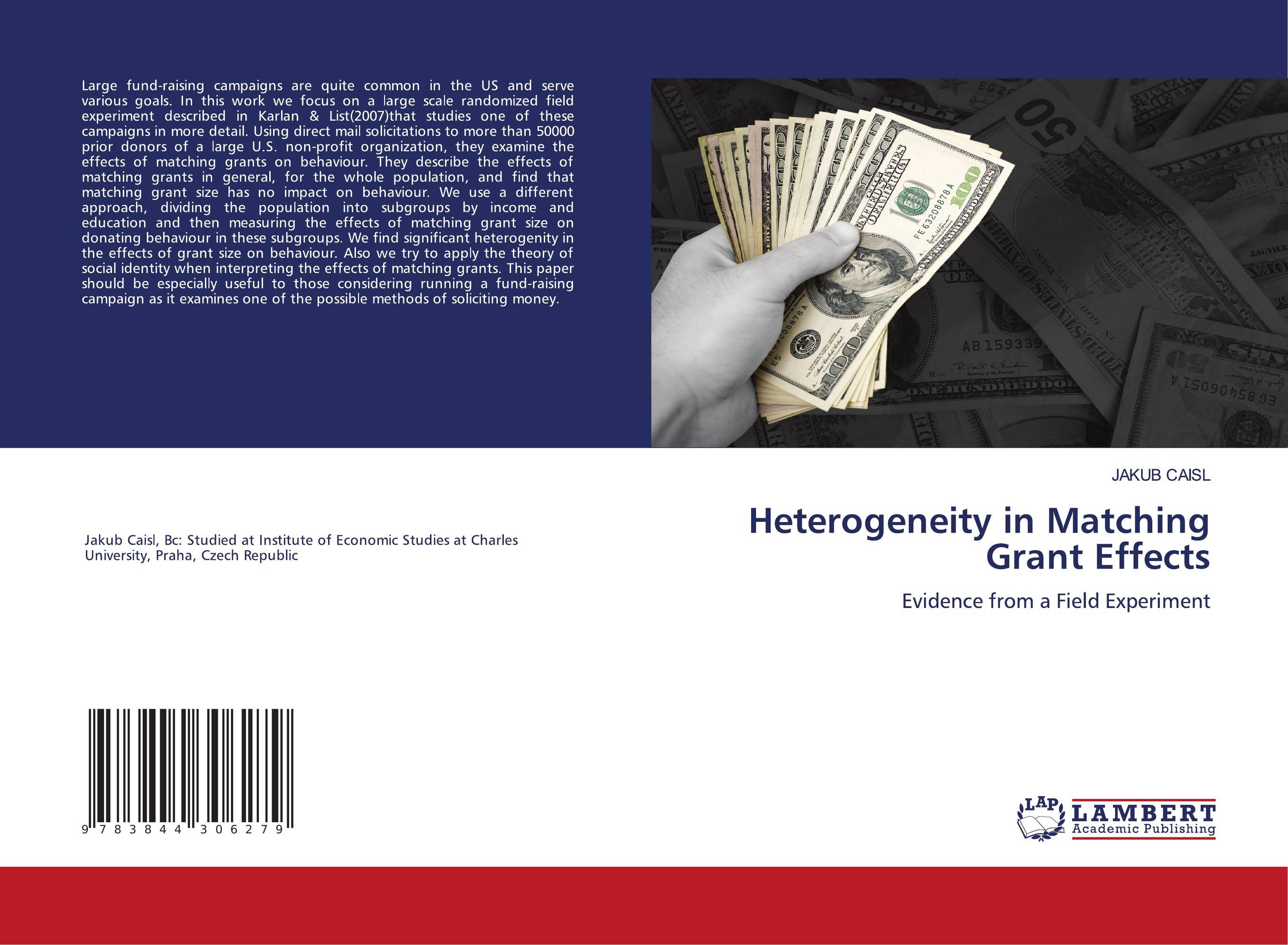 Heterogeneity in Matching Grant Effects. Evidence from a Field Experiment.
