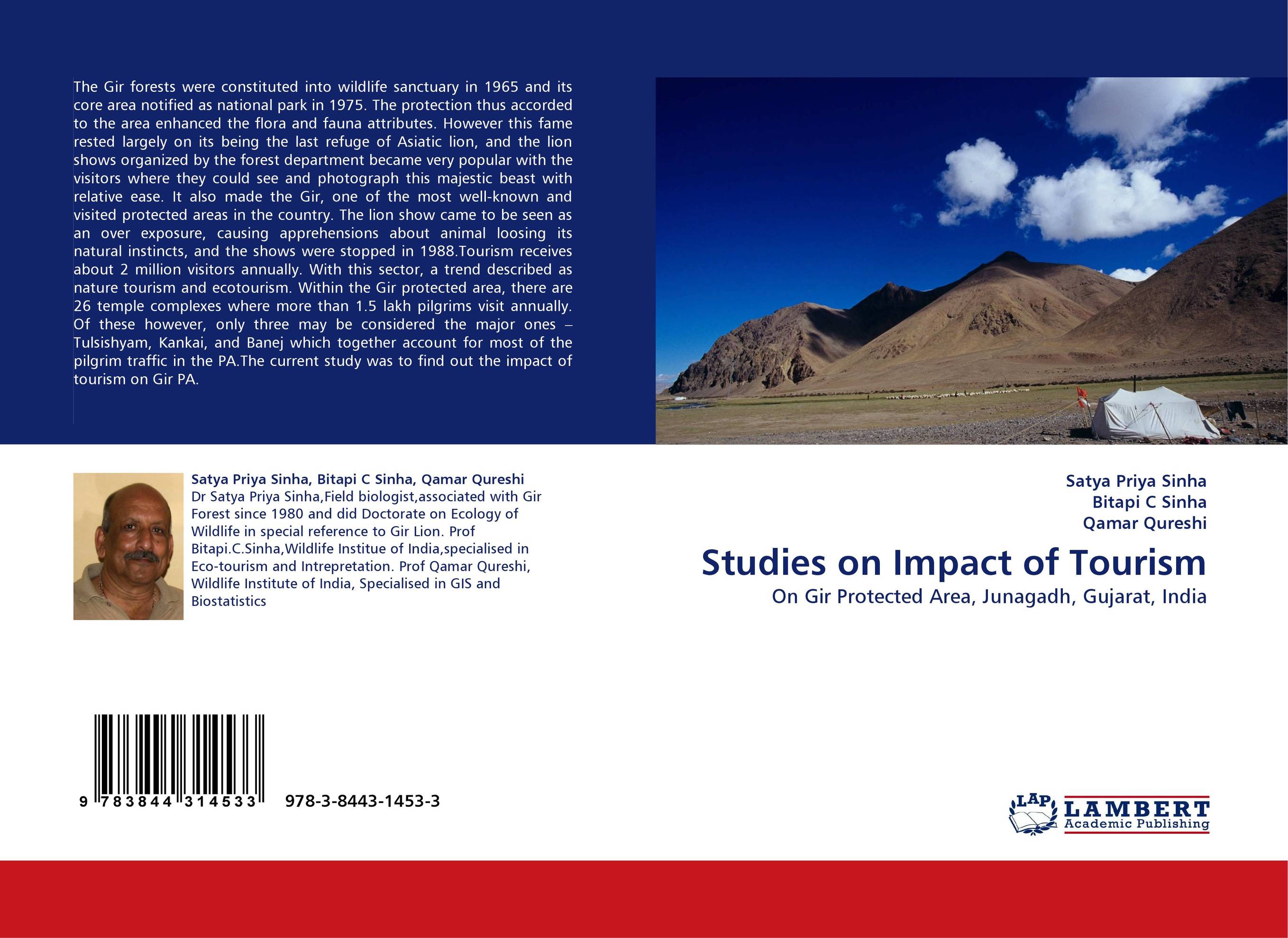Studies on Impact of Tourism. On Gir Protected Area, Junagadh, Gujarat, India.