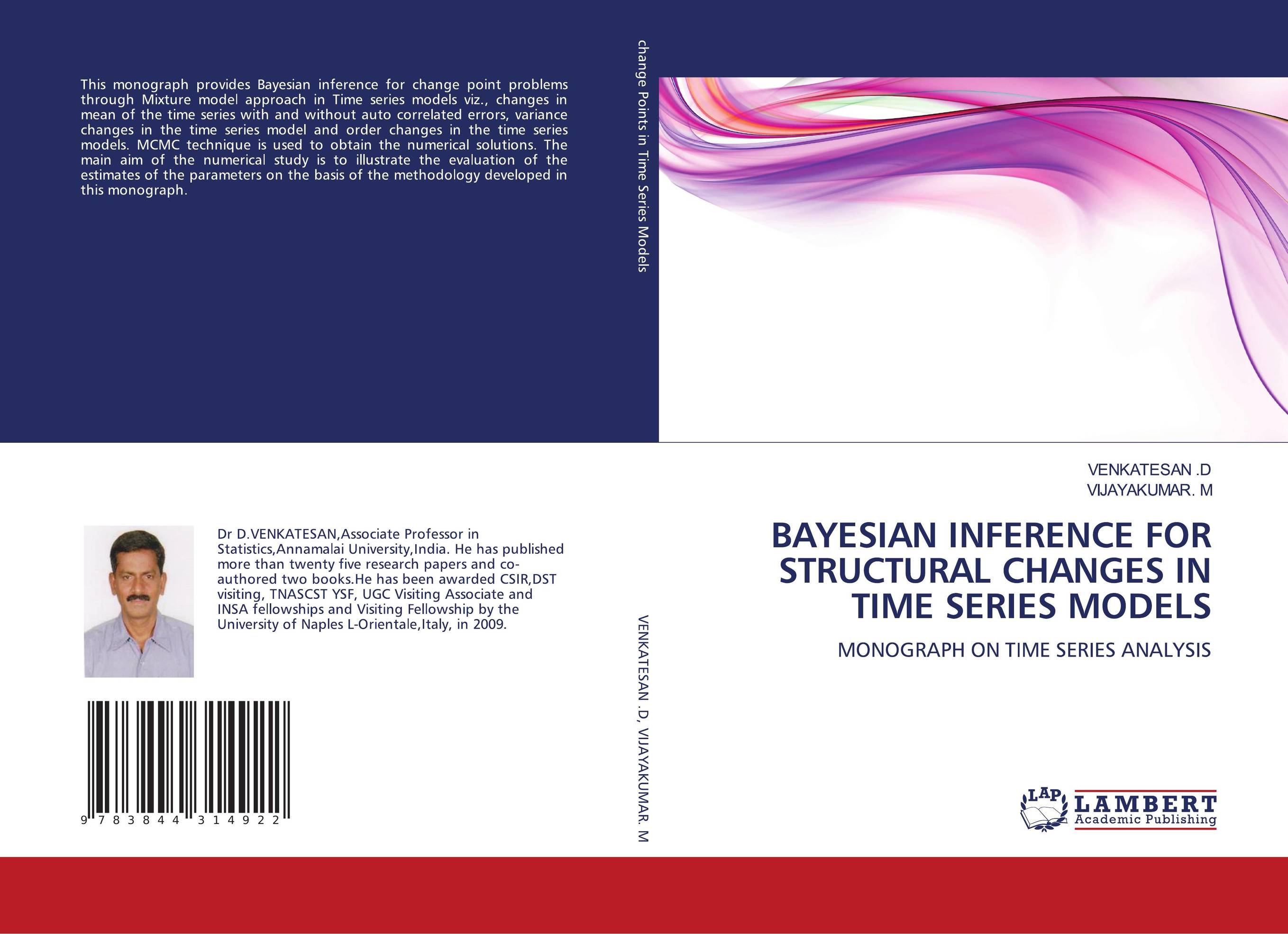 BAYESIAN INFERENCE FOR STRUCTURAL CHANGES IN TIME SERIES MODELS. MONOGRAPH ON TIME SERIES ANALYSIS.