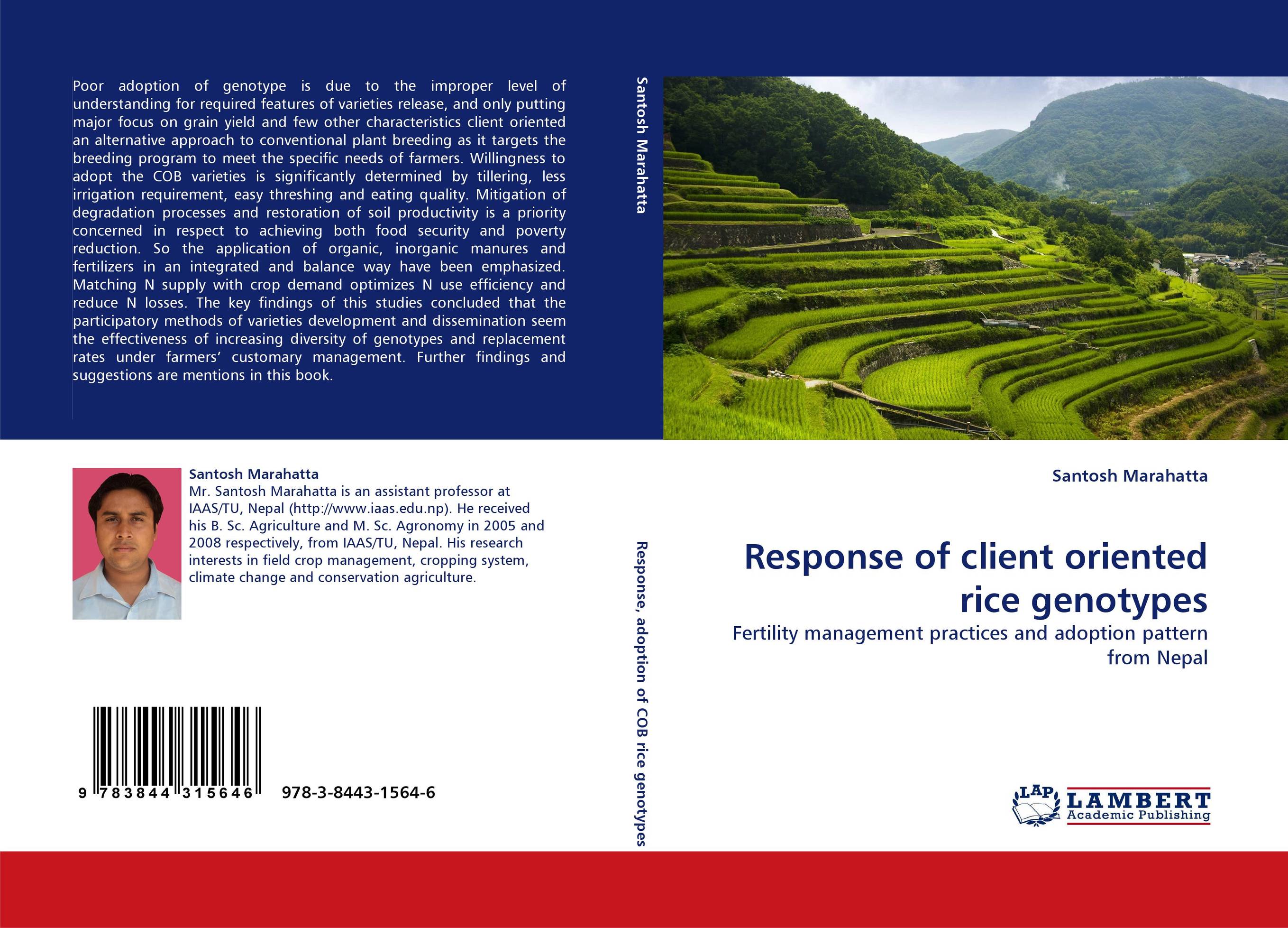 Response of client oriented rice genotypes. Fertility management practices and adoption pattern from Nepal.