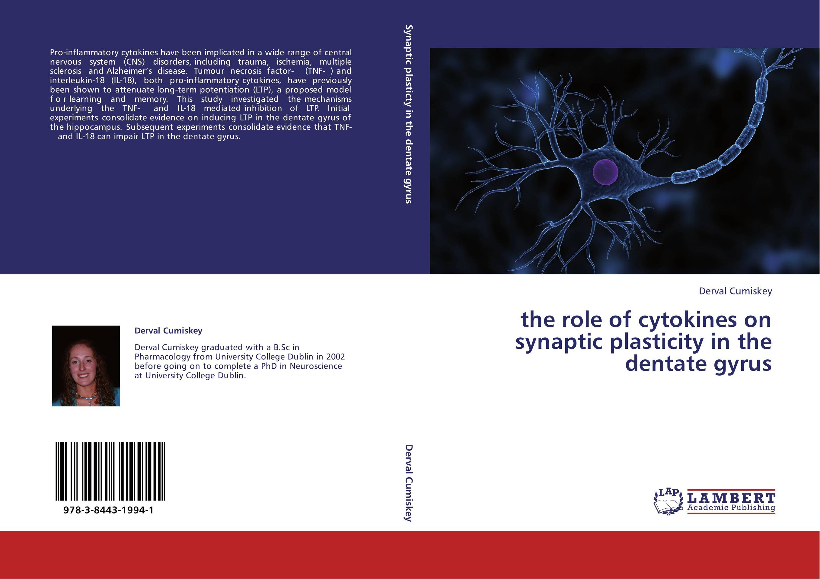 the role of cytokines on synaptic plasticity in the dentate gyrus..