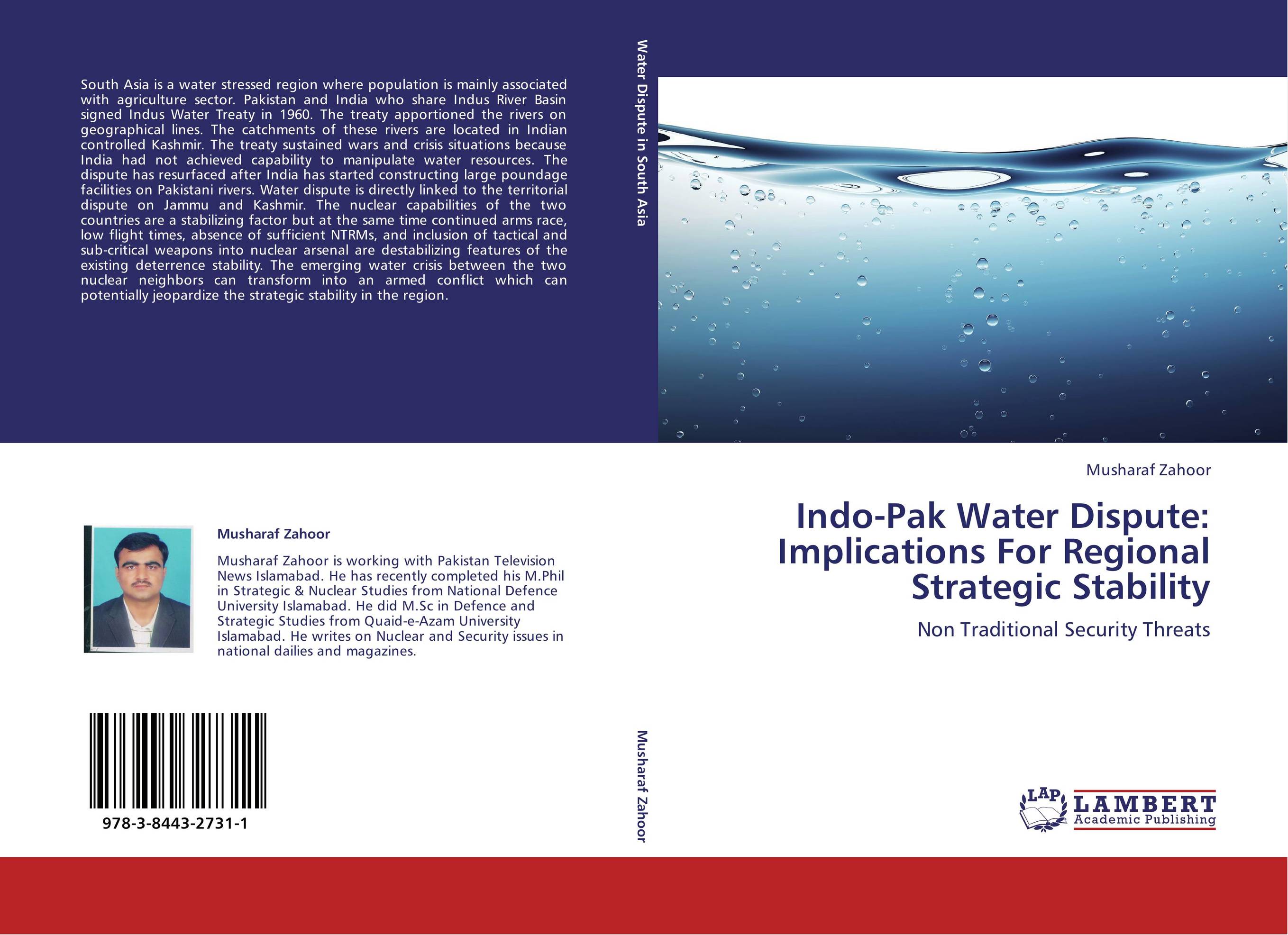 Indo-Pak Water Dispute: Implications For Regional Strategic Stability. Non Traditional Security Threats.
