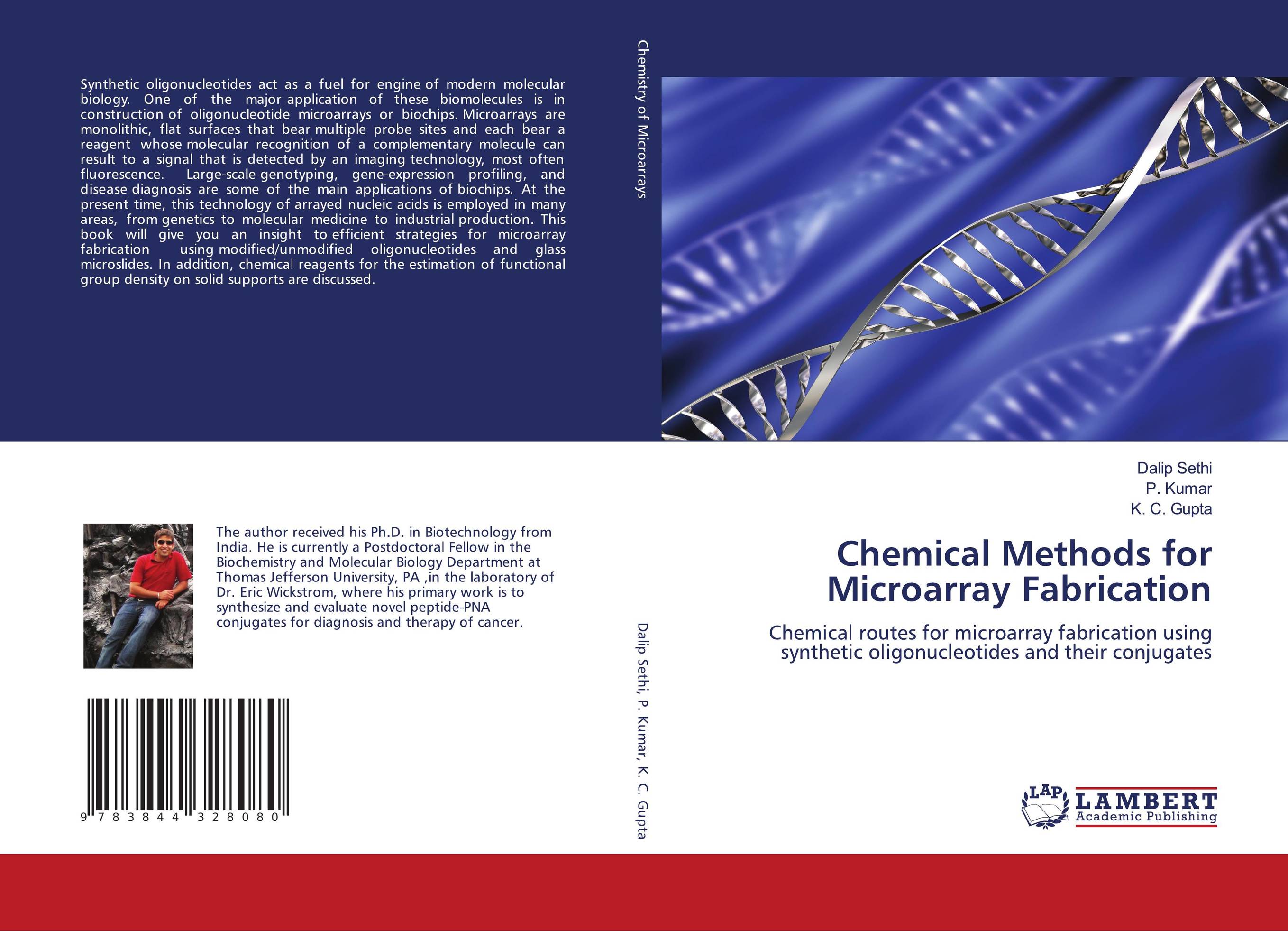 Chemical Methods for Microarray Fabrication. Chemical routes for microarray fabrication using synthetic oligonucleotides and their conjugates.
