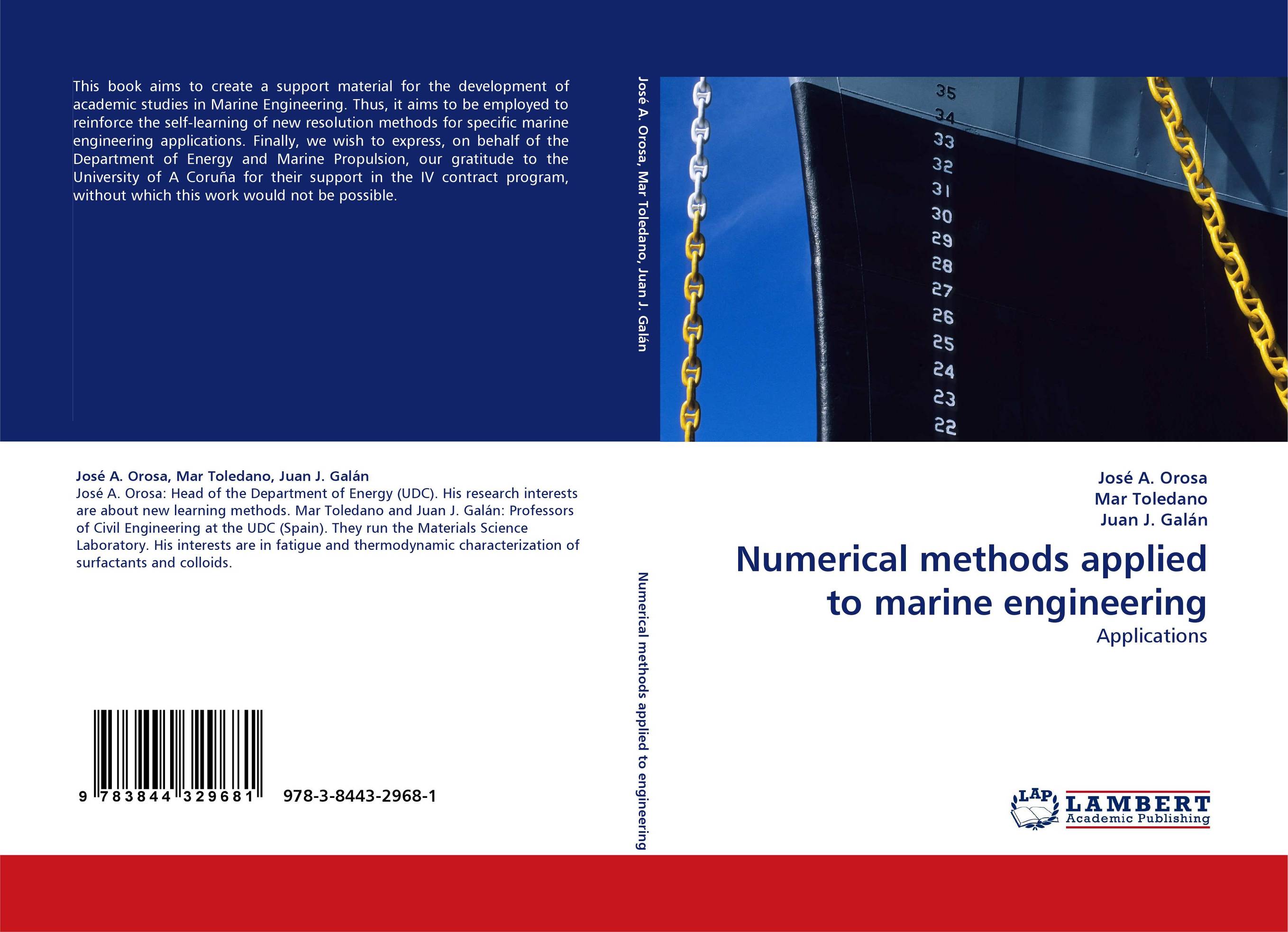 Numerical methods applied to marine engineering. Applications.