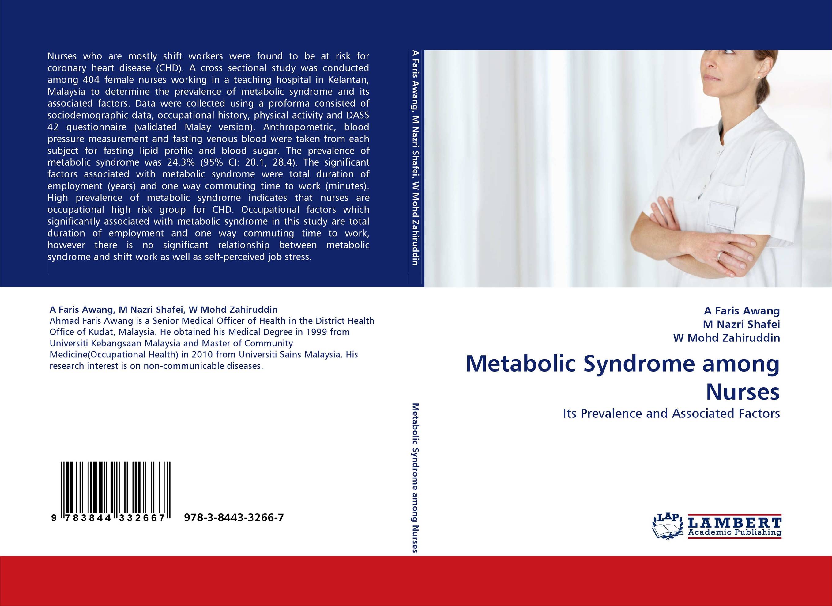 Metabolic Syndrome among Nurses. Its Prevalence and Associated Factors.