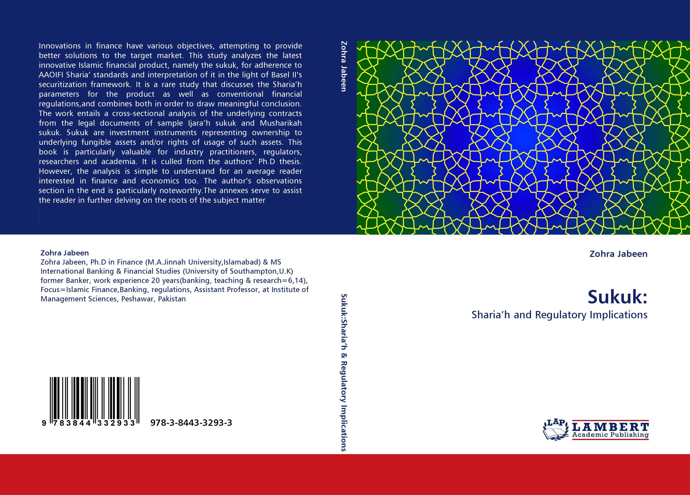 Sukuk:. Sharia''h and Regulatory Implications.