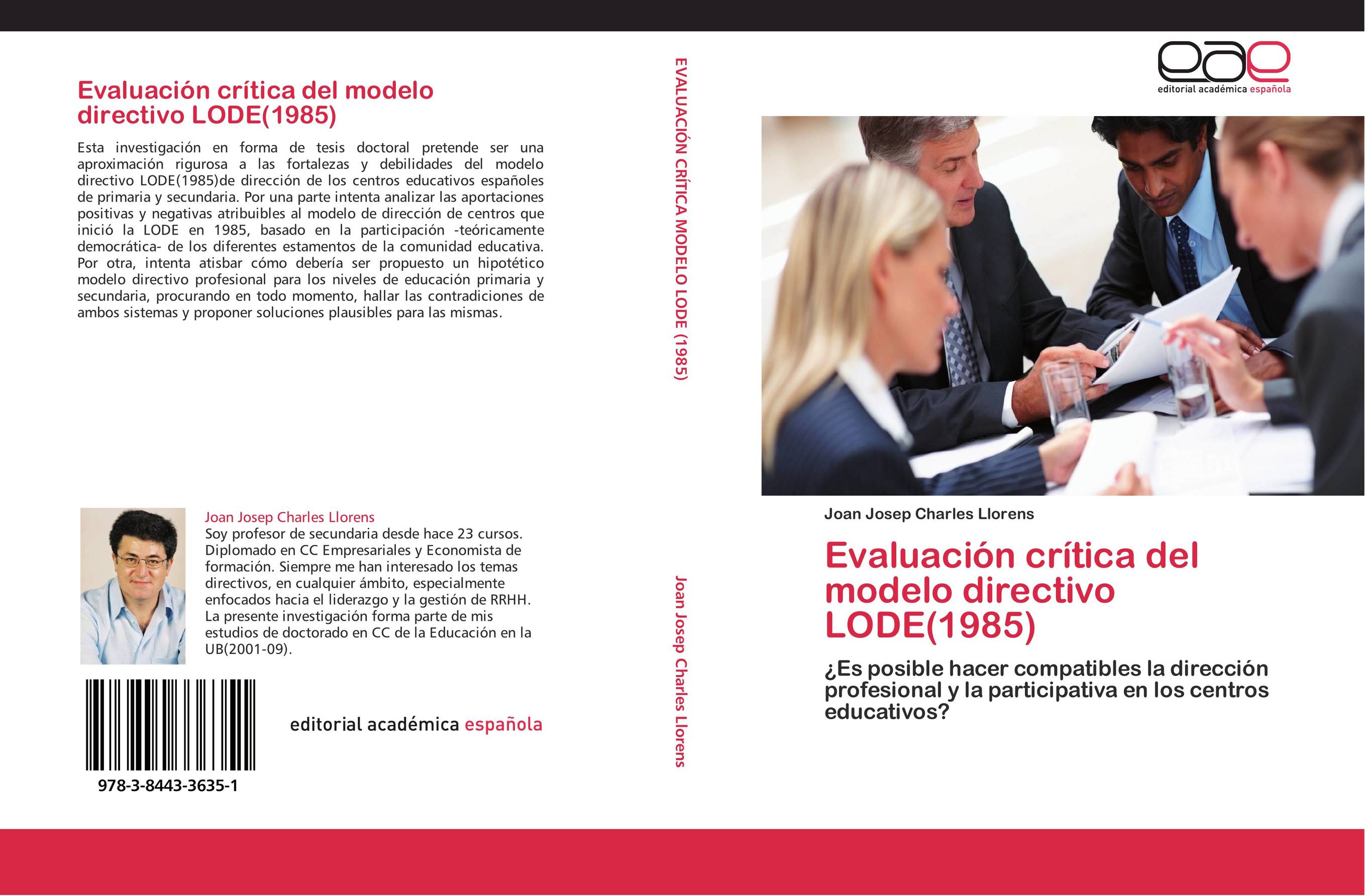 Evaluación crítica del modelo directivo LODE(1985)